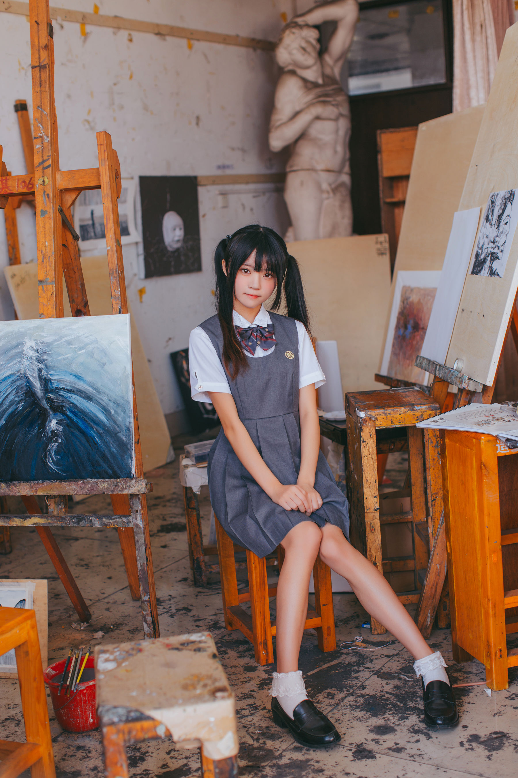 图片[4] - 桜桃喵《画室少女》 [17P] - 机器猫次元 - 机器猫次元