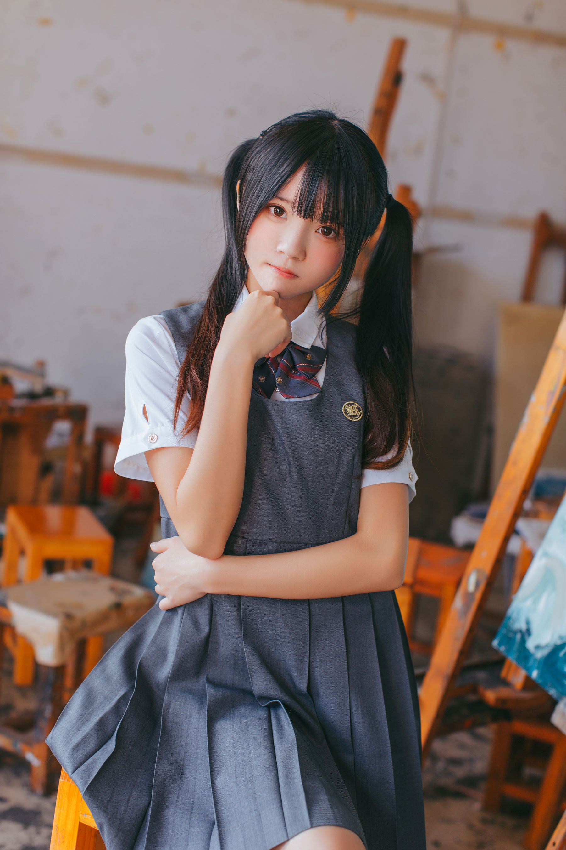 图片[3] - 桜桃喵《画室少女》 [17P] - 机器猫次元 - 机器猫次元