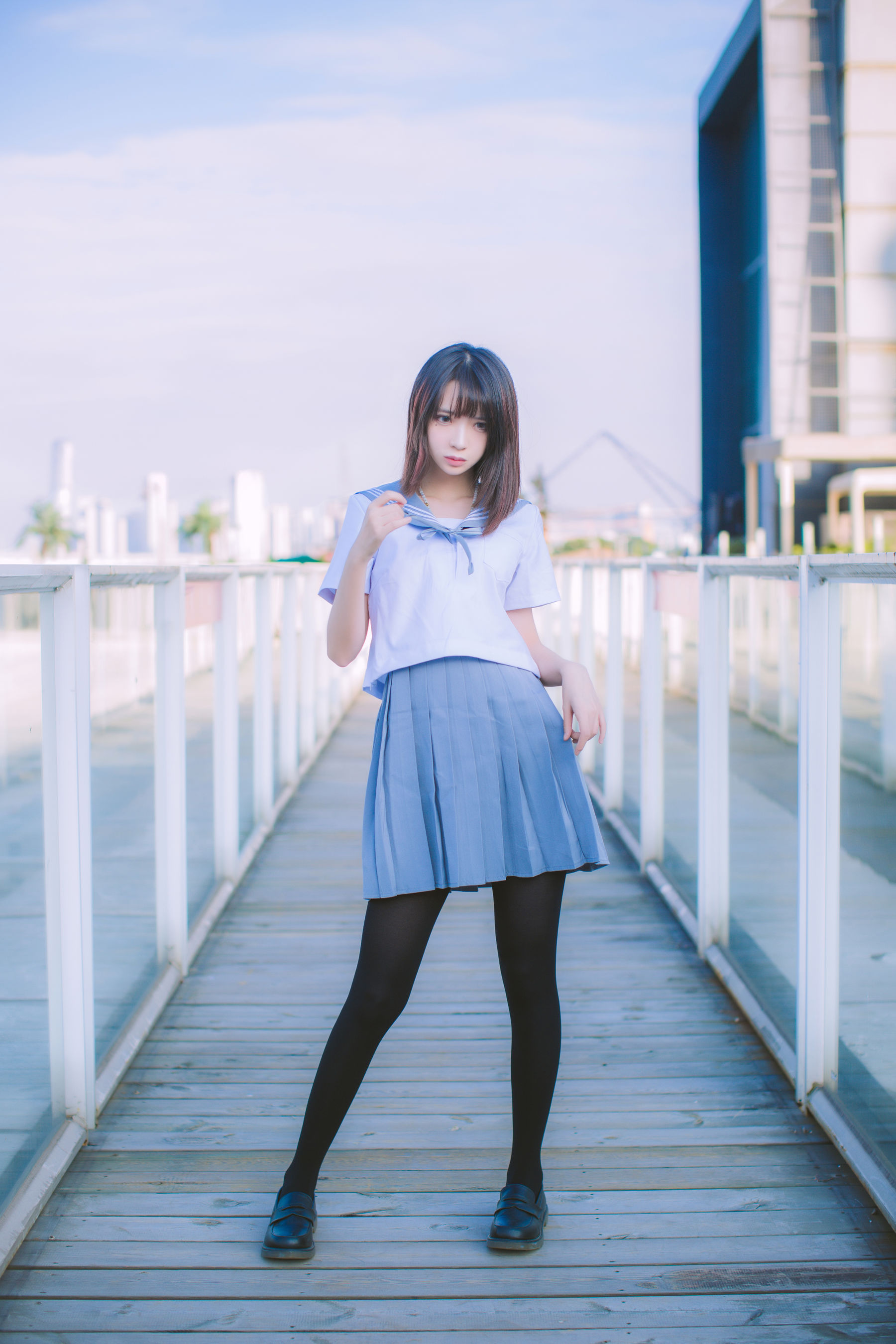 图片[2] - 疯猫ss 海边蓝白水手服 [15P] - 机器猫次元 - 机器猫次元
