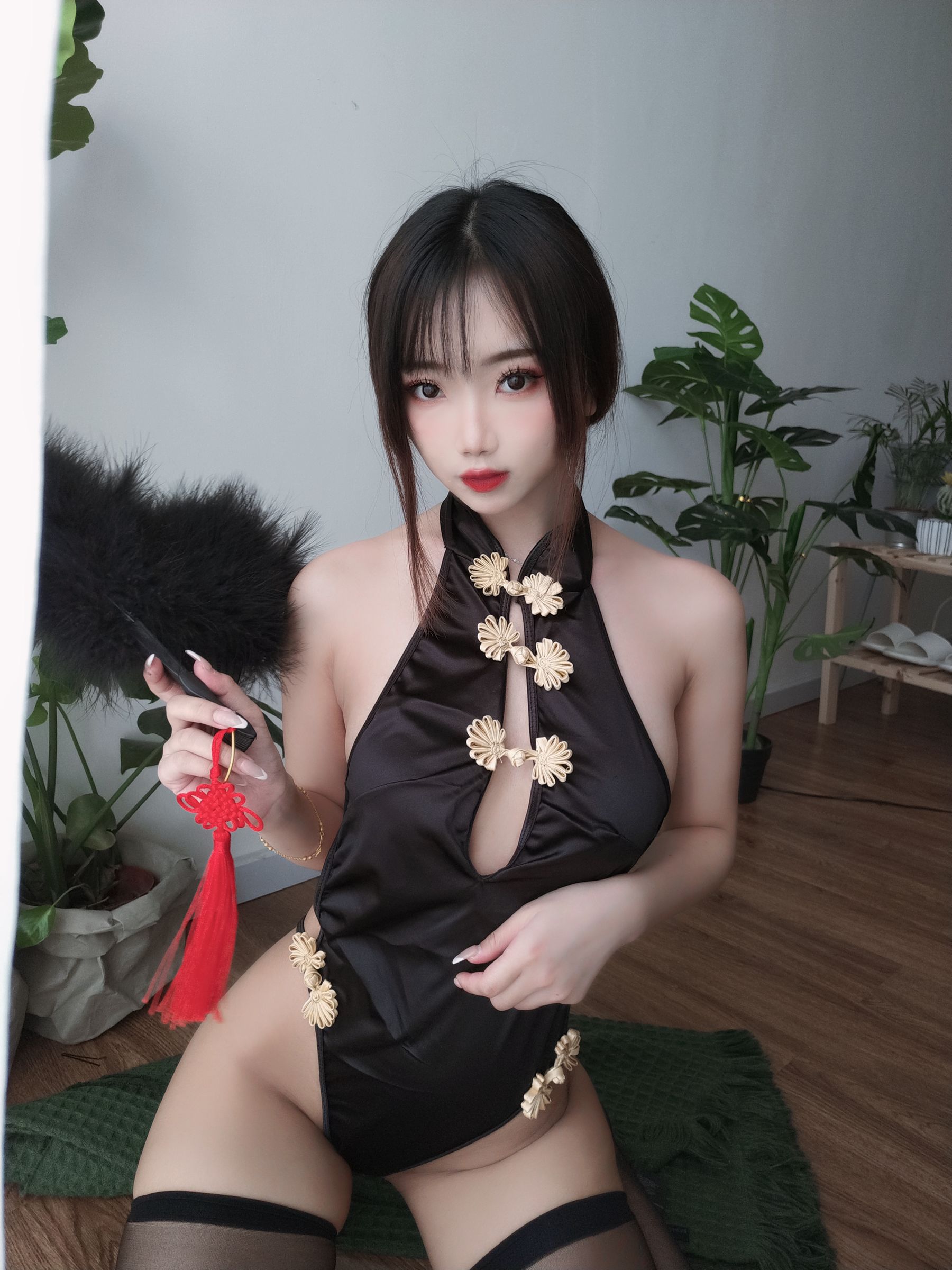 图片[3] - 鬼畜瑶在不在w - 黑色短款旗袍 [35P] - 机器猫次元 - 机器猫次元