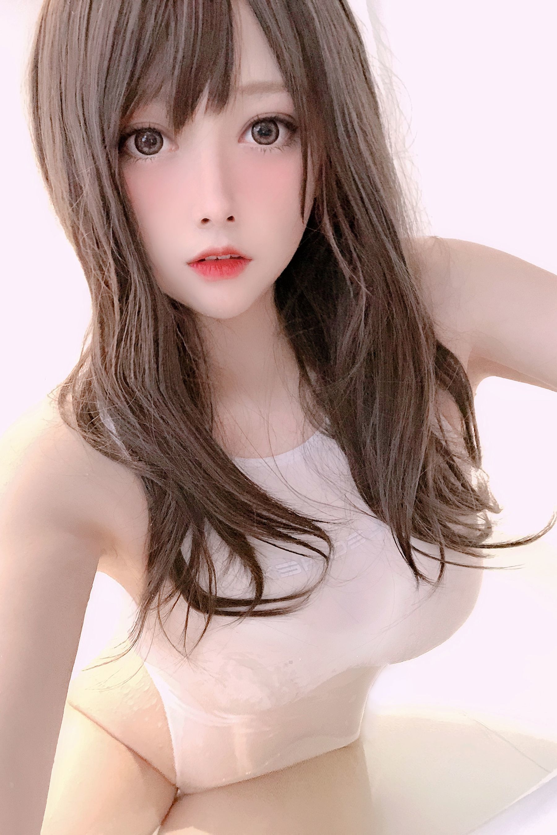 图片[1] - 念念_D - 白色竞泳 [20P] - 机器猫次元 - 机器猫次元