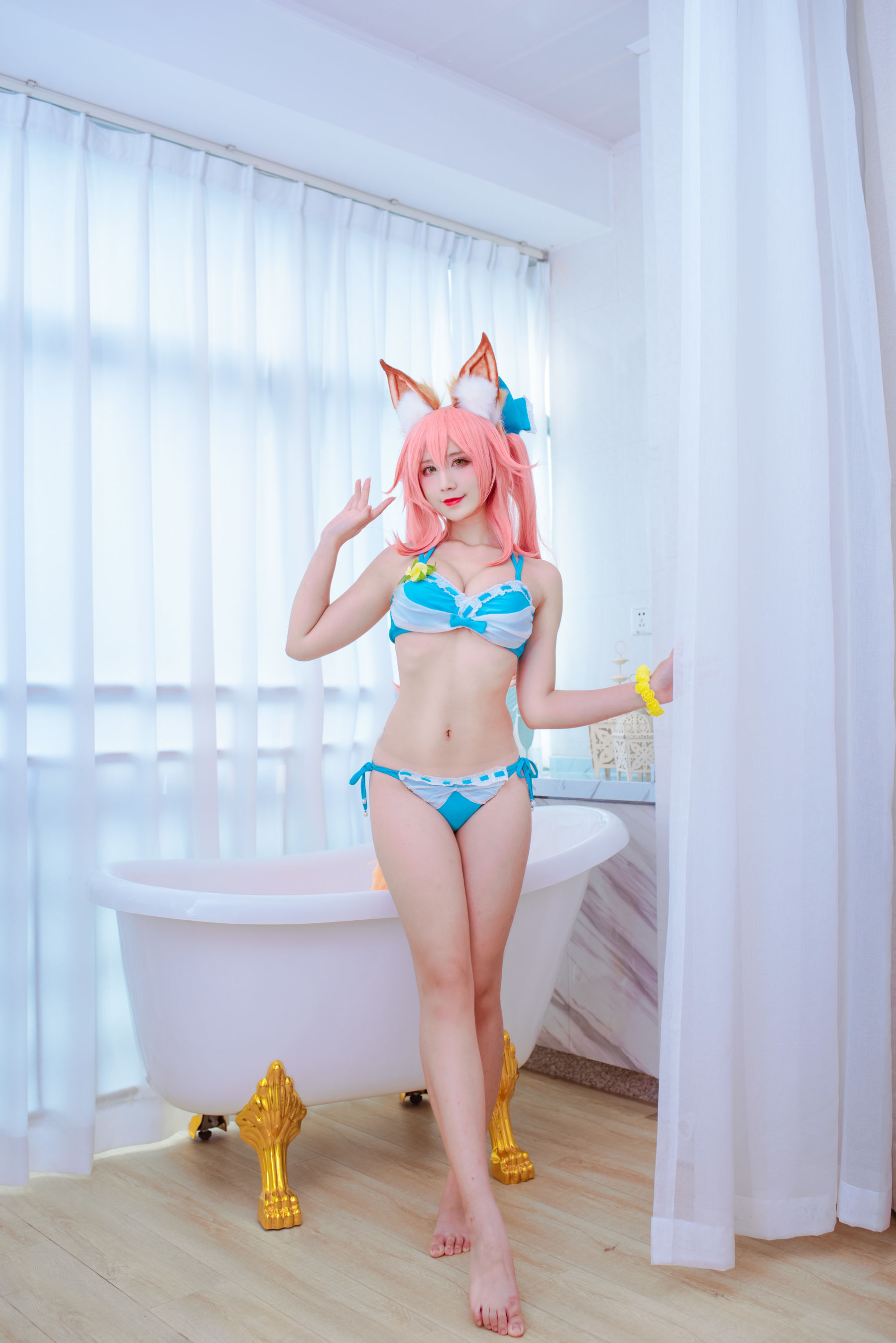 图片[1] - 九曲Jean - 玉藻前泳装 [11P] - 机器猫次元 - 机器猫次元