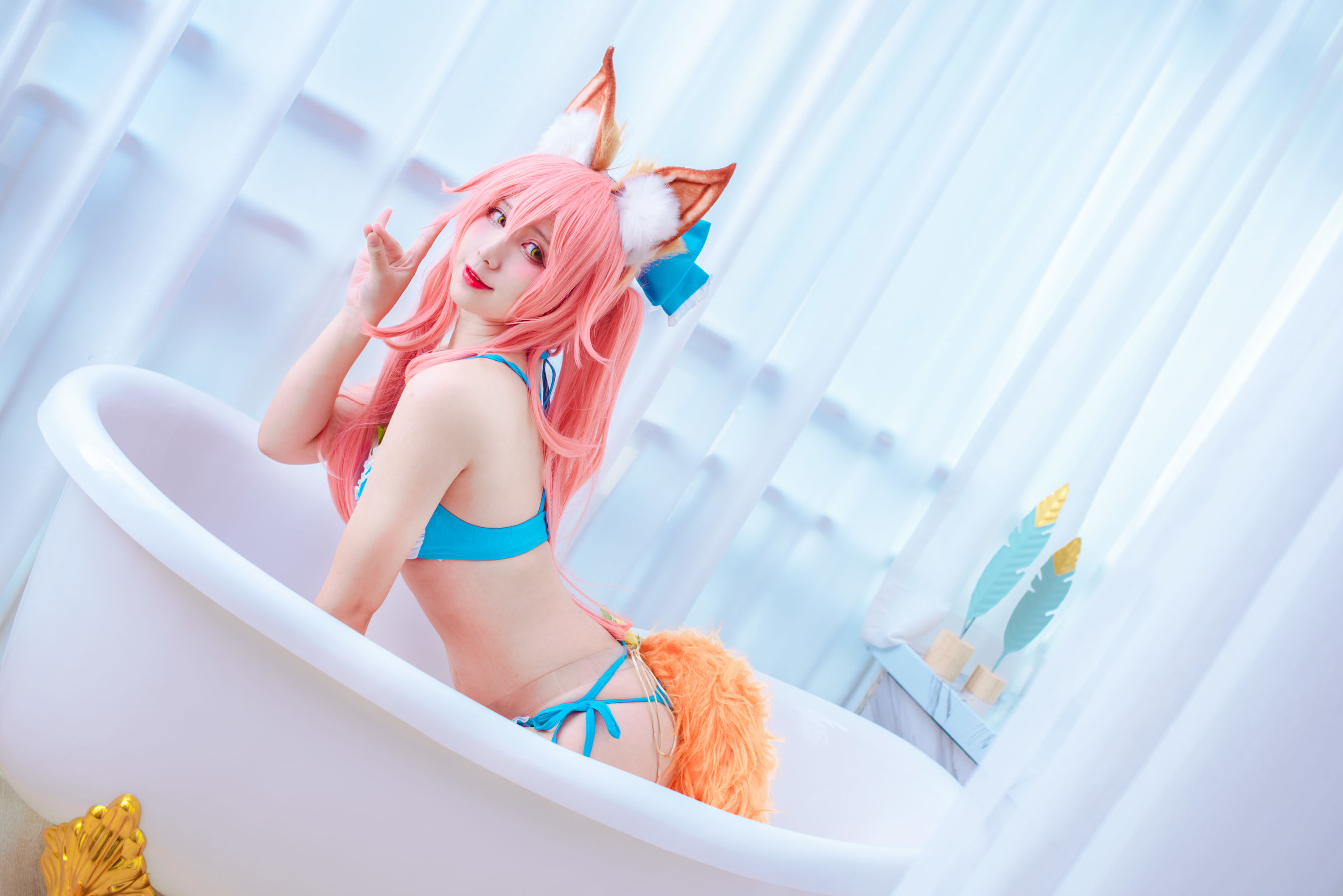 图片[2] - 九曲Jean - 玉藻前泳装 [11P] - 机器猫次元 - 机器猫次元