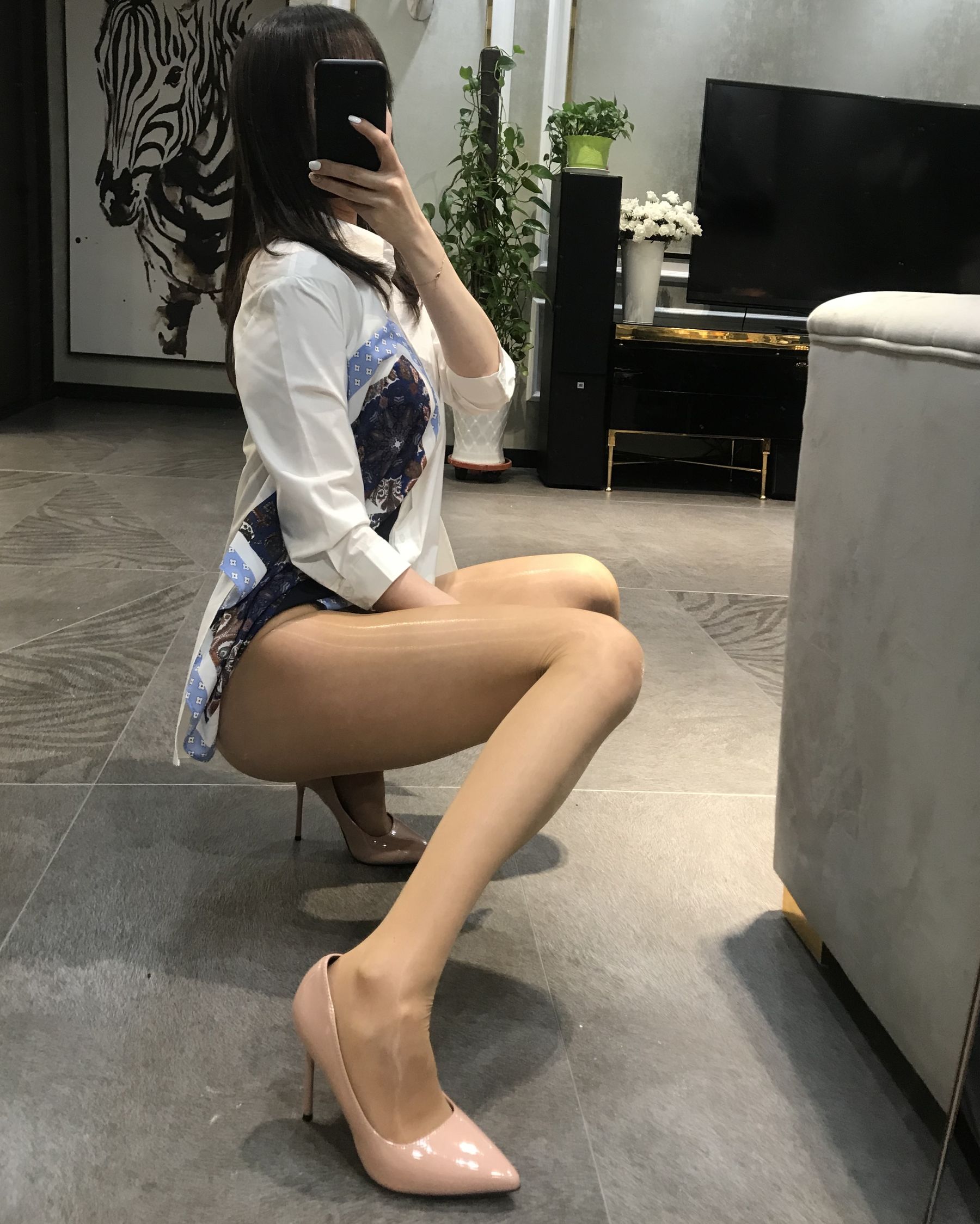 图片[4] - 麋鹿_Monroe 2020.04.29 肉色亮丝 [63P] - 机器猫次元 - 机器猫次元