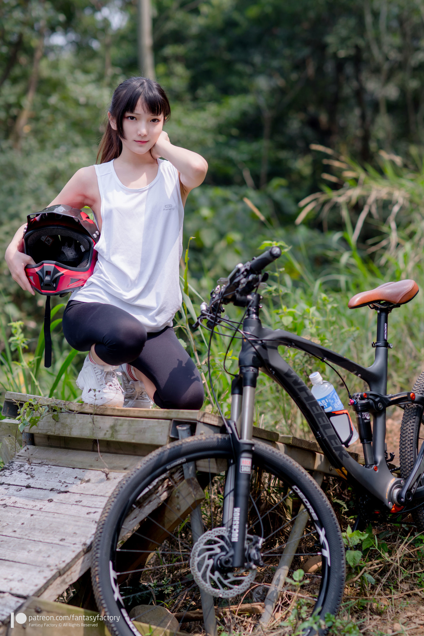图片[3] - 小丁 - 单车少女 黑胶 情趣网衫 [110P] - 机器猫次元 - 机器猫次元
