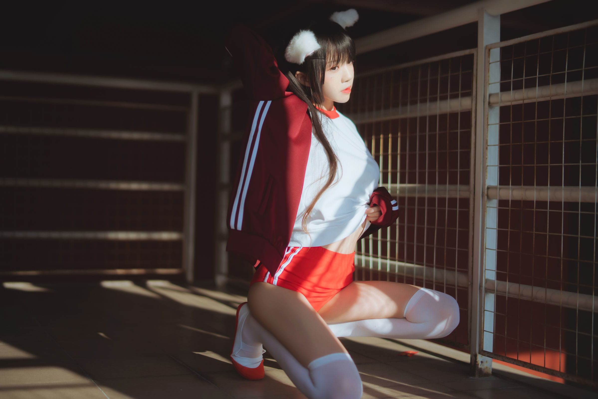 图片[8] - 桜桃喵 - 红色体操服 [44P] - 机器猫次元 - 机器猫次元