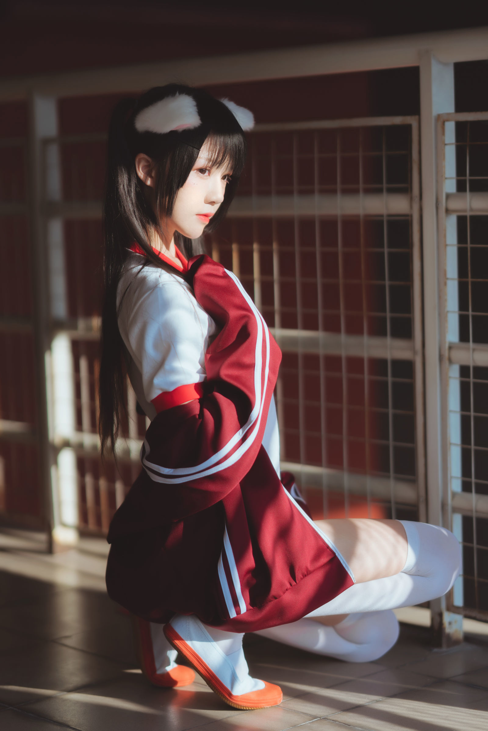 图片[4] - 桜桃喵 - 红色体操服 [44P] - 机器猫次元 - 机器猫次元