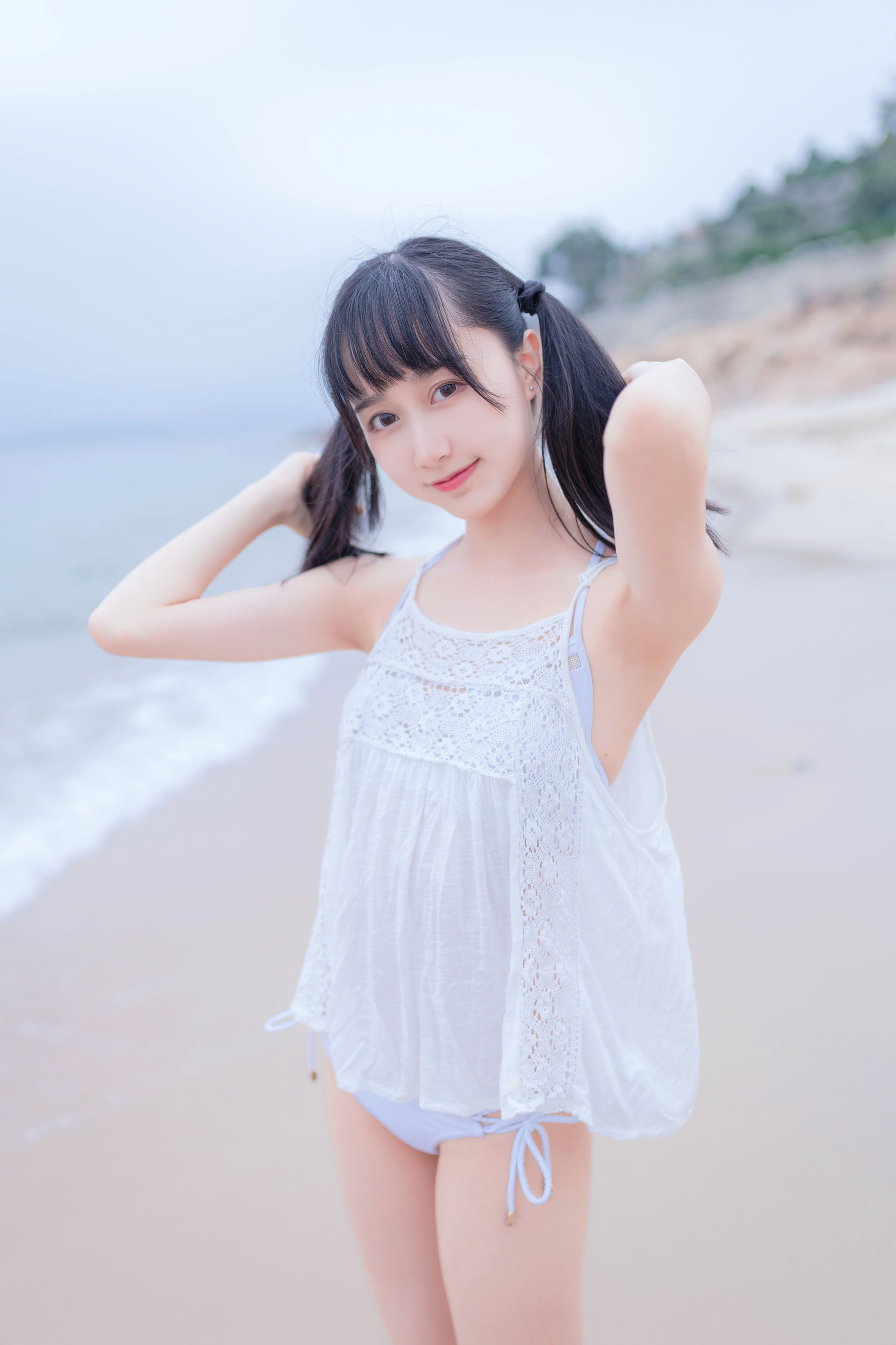 图片[3] - 木绵绵OwO 海边白色比基尼 [30P] - 机器猫次元 - 机器猫次元