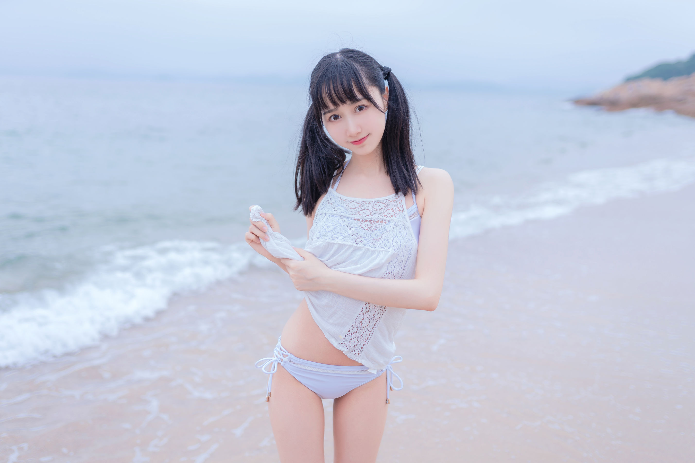 图片[6] - 木绵绵OwO 海边白色比基尼 [30P] - 机器猫次元 - 机器猫次元