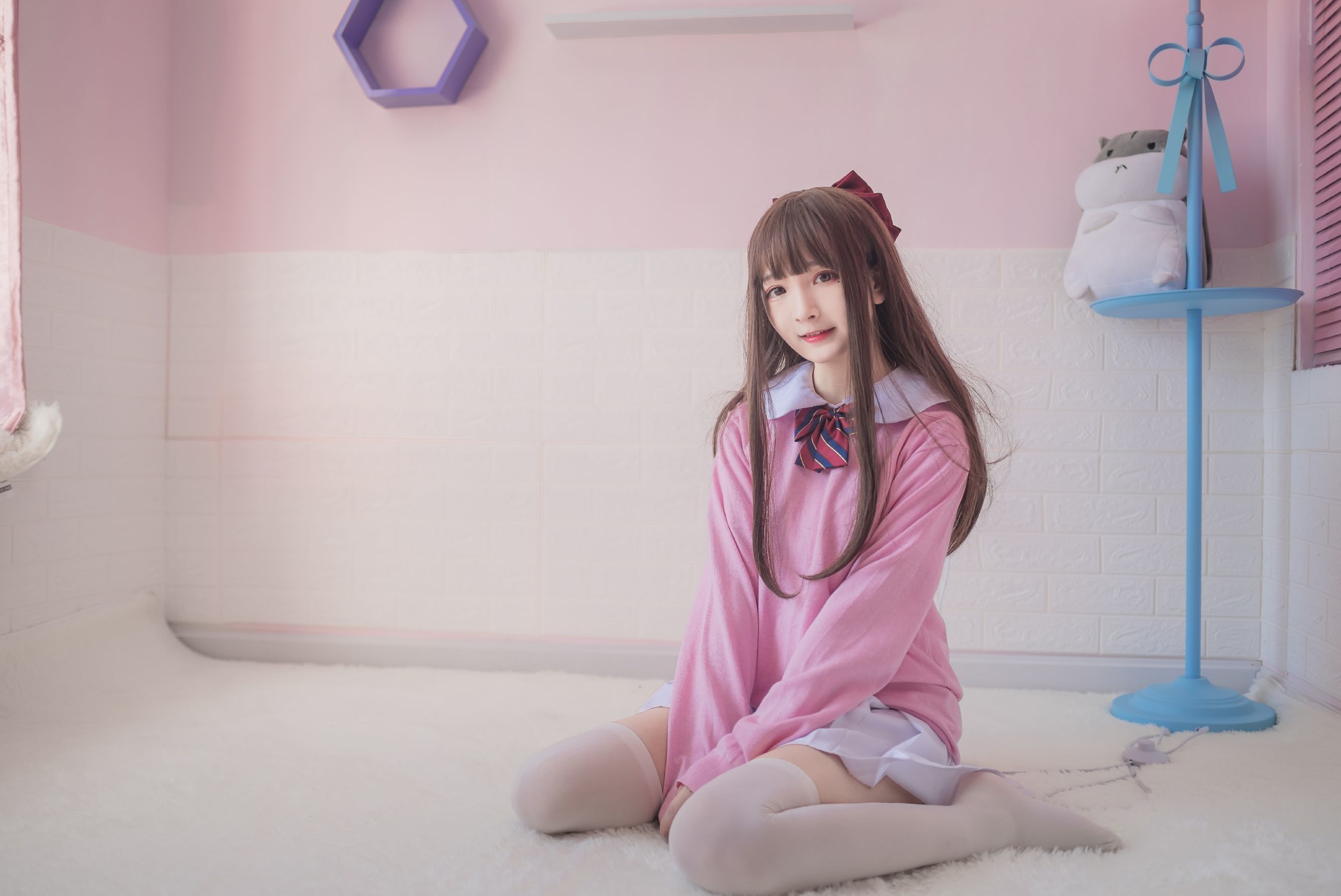 图片[5] - 古川kagura - 粉色JK [16P] - 机器猫次元 - 机器猫次元