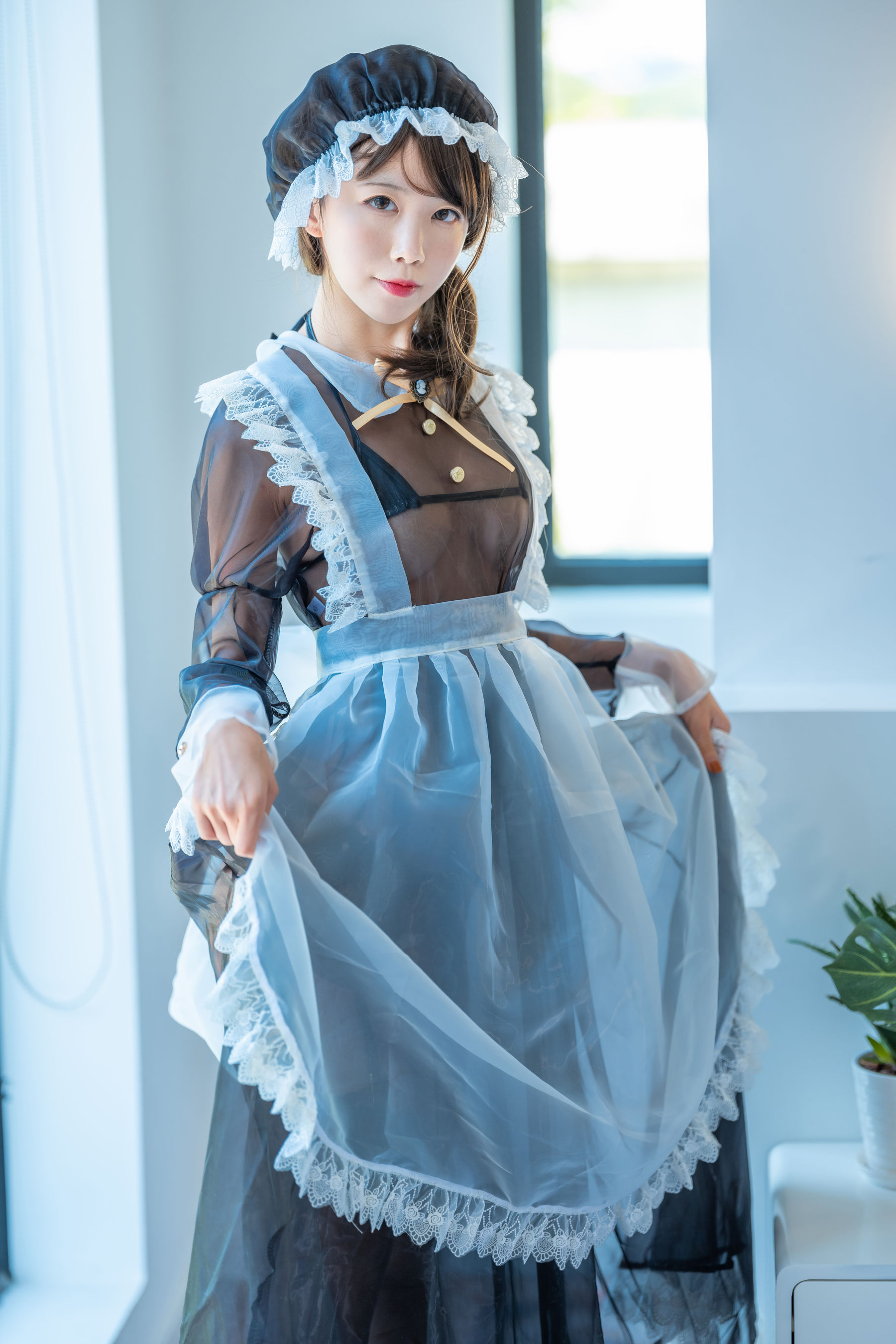 图片[3] - 水淼aqua - 透明女仆 [13P] - 机器猫次元 - 机器猫次元