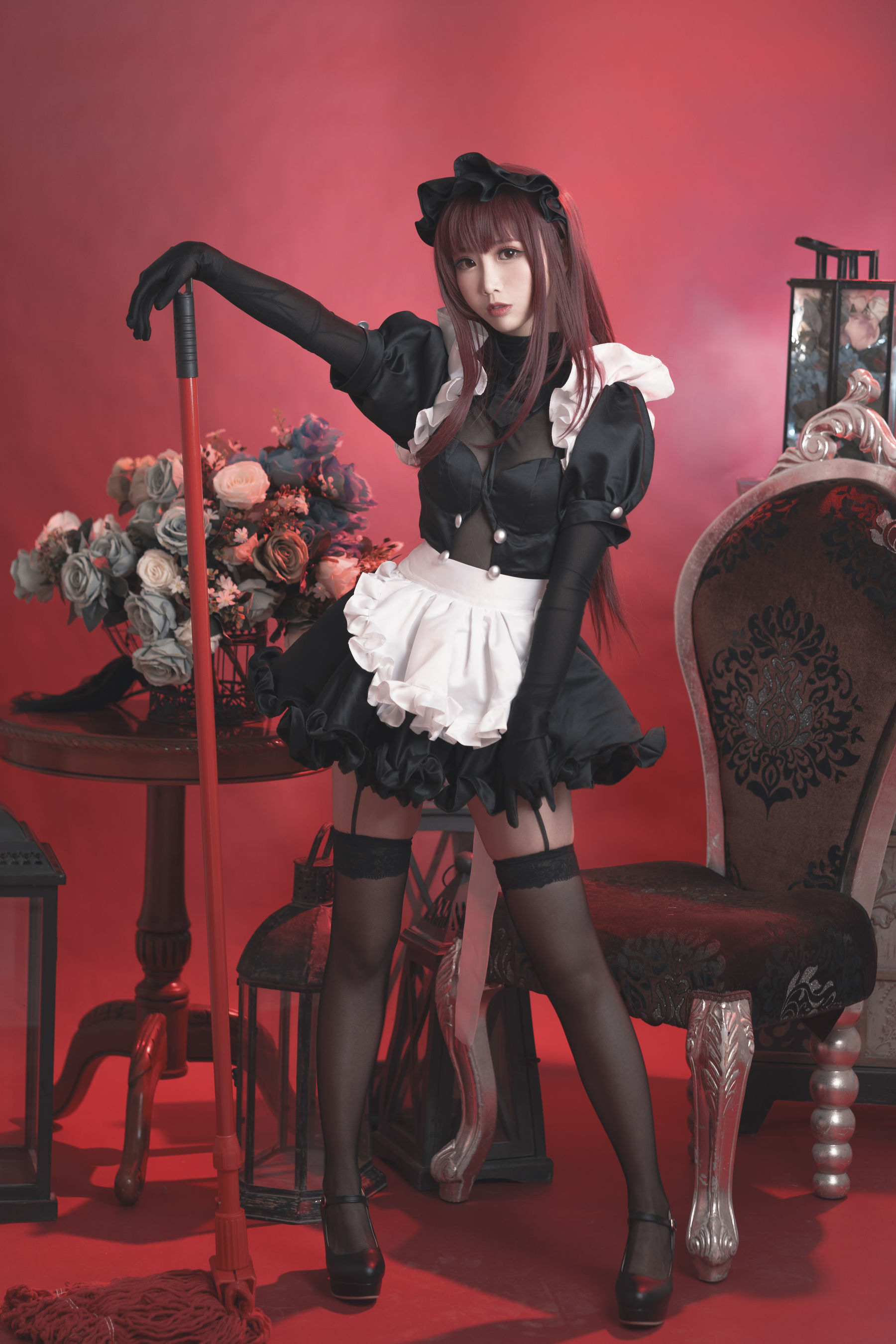 图片[1] - 面饼仙儿 斯卡哈女仆 [11P] - 机器猫次元 - 机器猫次元