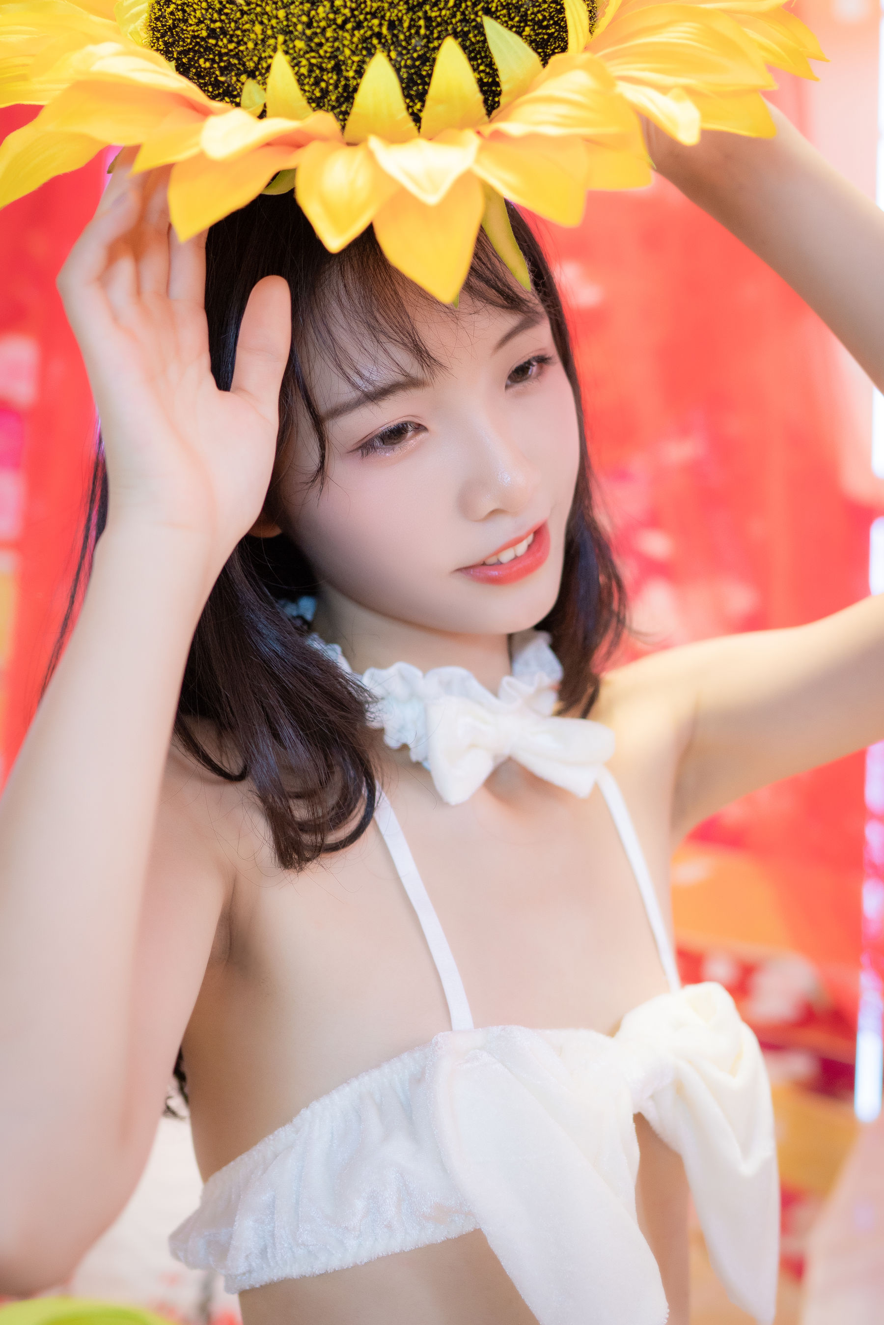 图片[4] - 清纯妹子西瓜 白猫咪内衣 [34P] - 机器猫次元 - 机器猫次元
