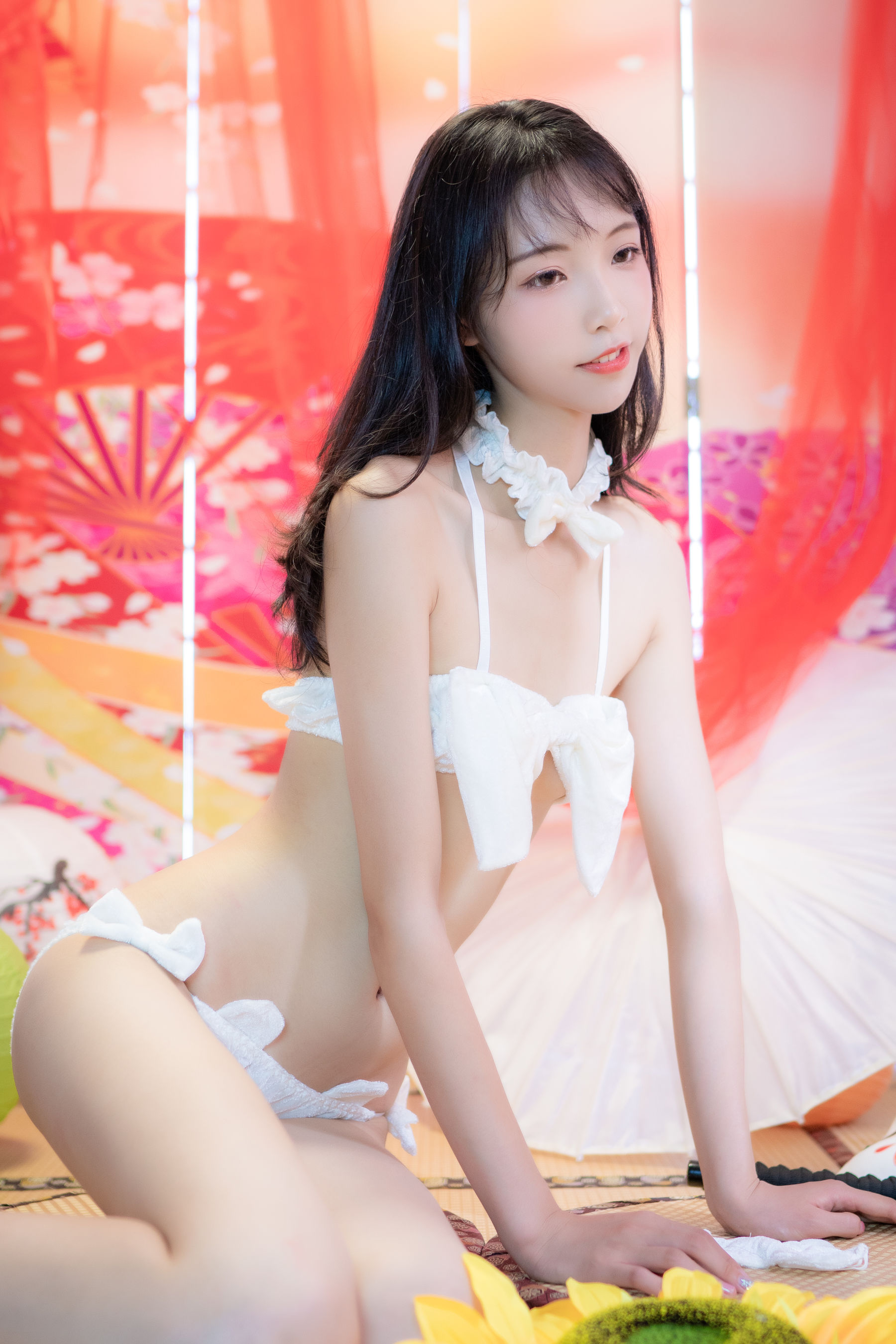 图片[1] - 清纯妹子西瓜 白猫咪内衣 [34P] - 机器猫次元 - 机器猫次元