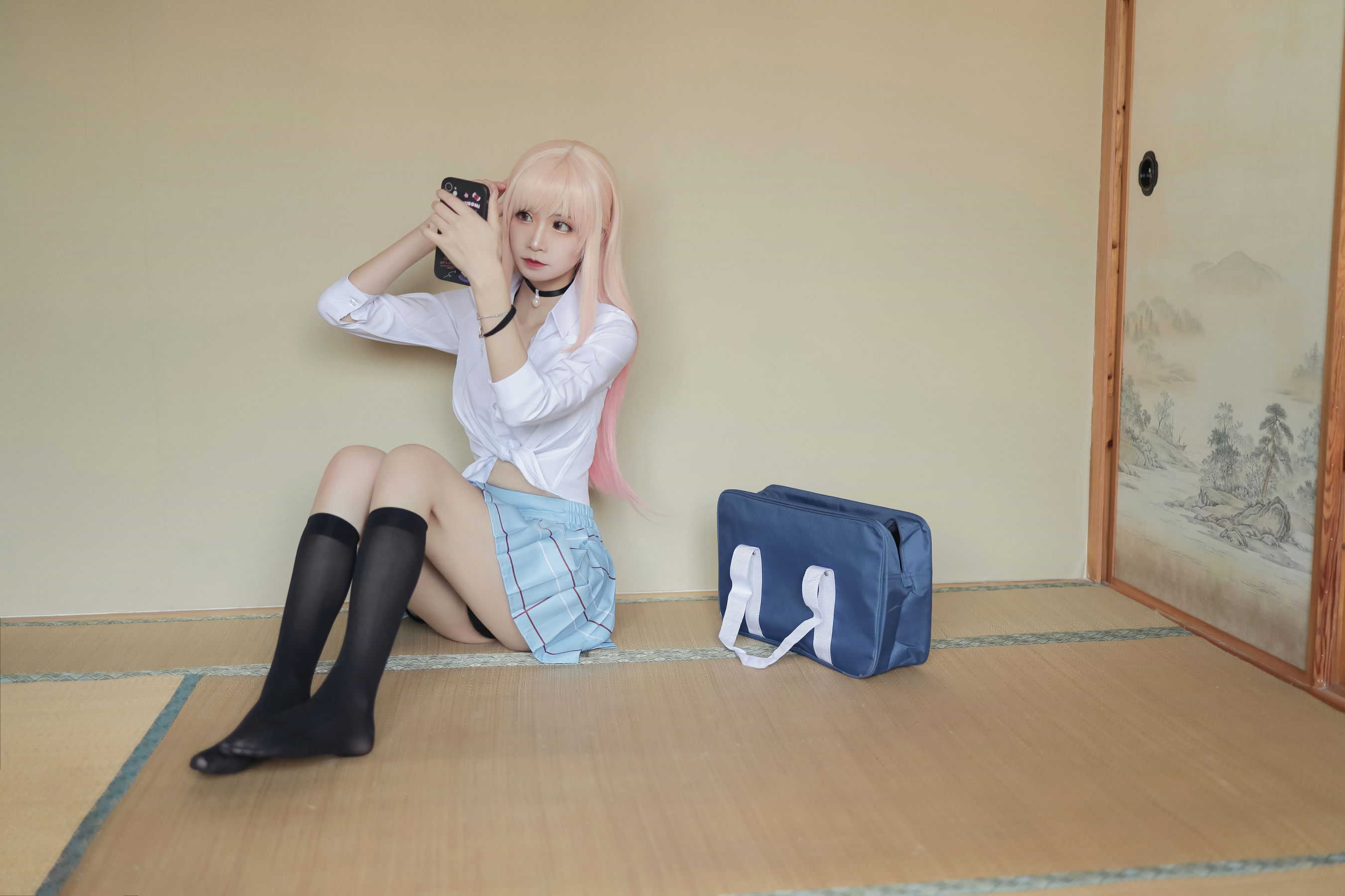图片[1] - 爱老师_PhD - 喜多川海梦 校服 泳装 [17P] - 机器猫次元 - 机器猫次元