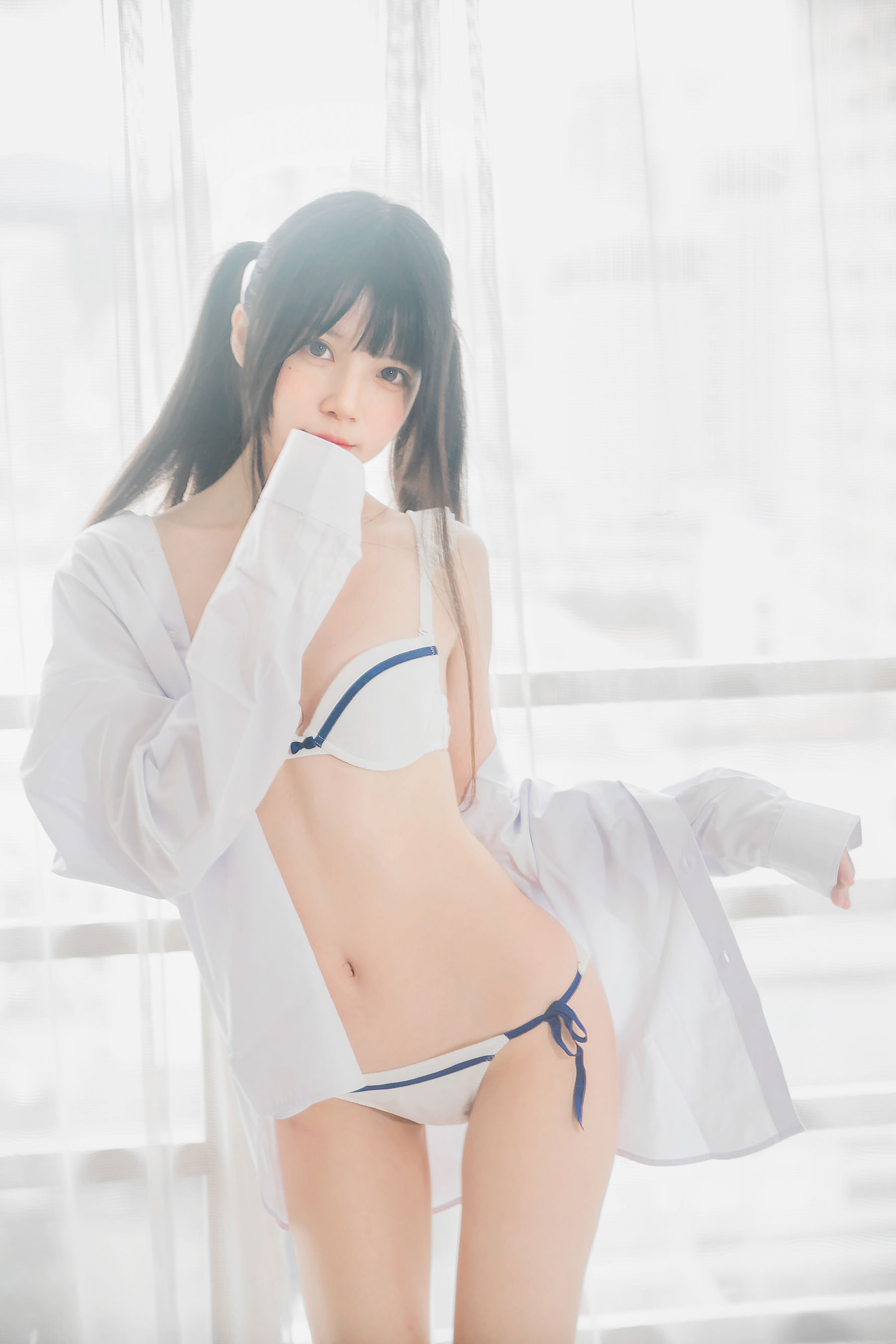 图片[3] - 桜桃喵 《白衬衫双马尾》 [47P] - 机器猫次元 - 机器猫次元