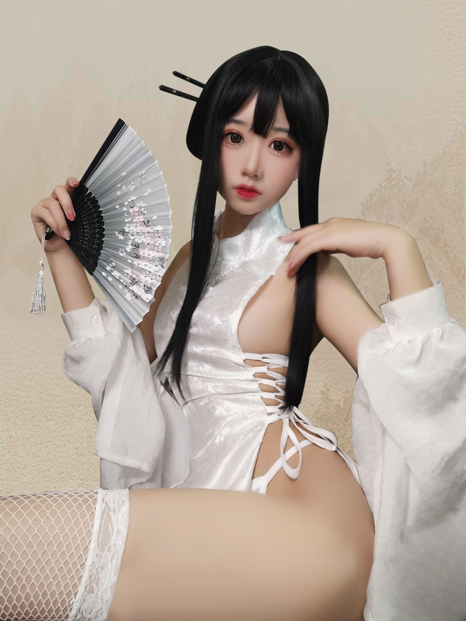 图片[1] - 猫君君MaoJun - 绑带旗袍 [16P] - 机器猫次元 - 机器猫次元