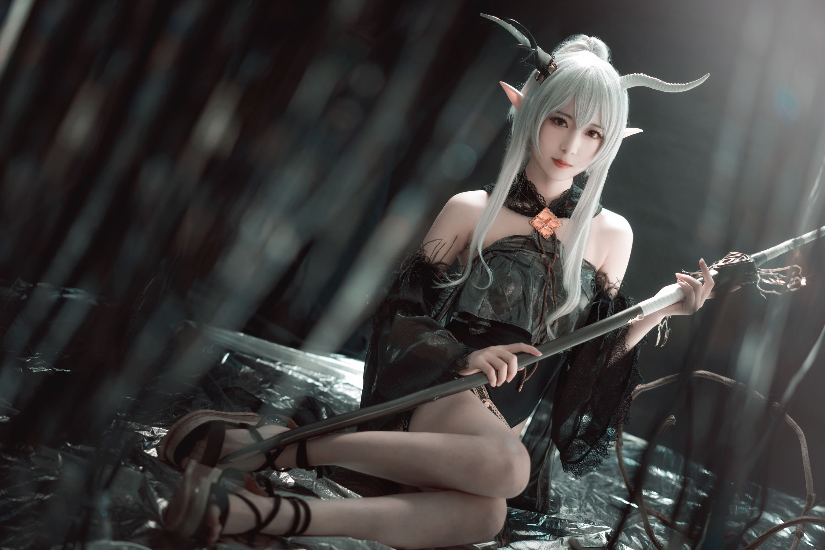 图片[1] - 弥音音ww 明日方舟 闪灵 [16P] - 机器猫次元 - 机器猫次元