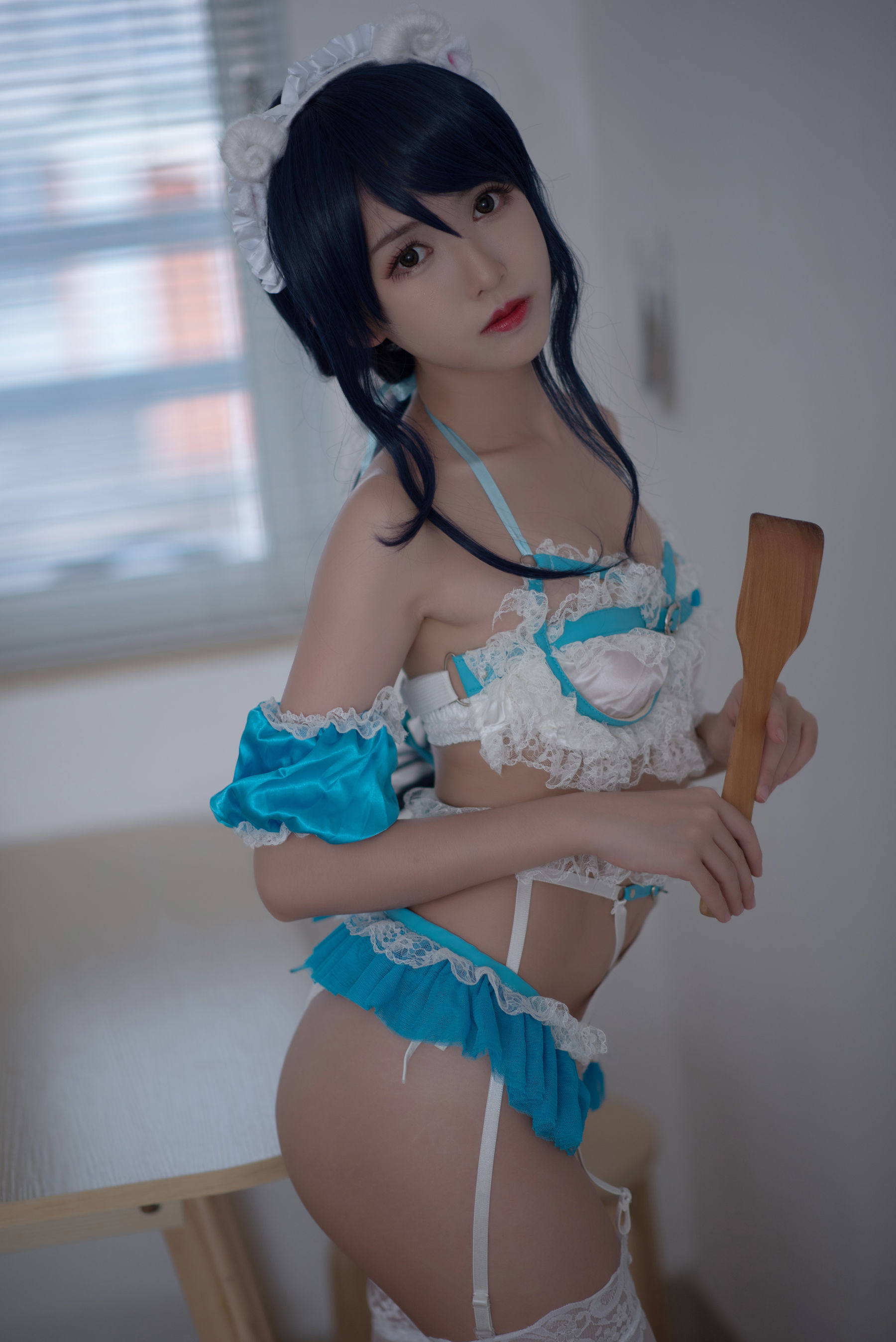 图片[1] - 鳗鱼霏儿 - 兽耳 蕾丝女仆 [11P] - 机器猫次元 - 机器猫次元