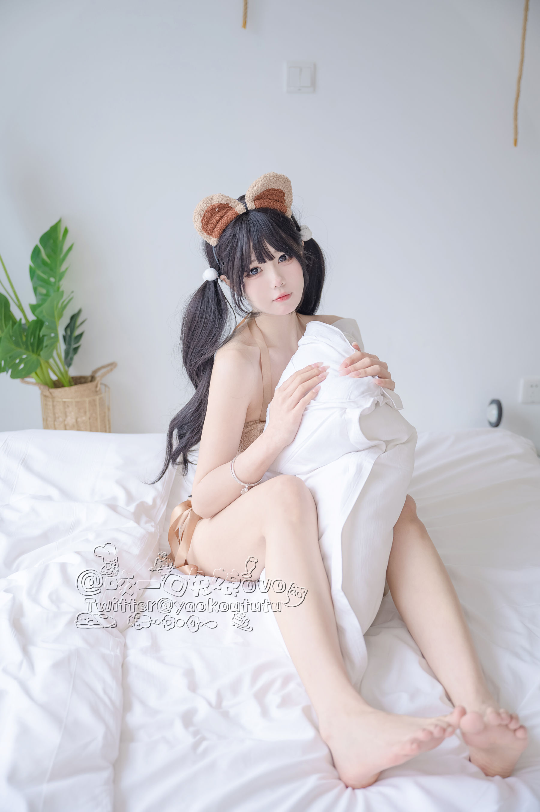 图片[1] - 咬一口兔娘 - 小熊睡衣 [60P] - 机器猫次元 - 机器猫次元