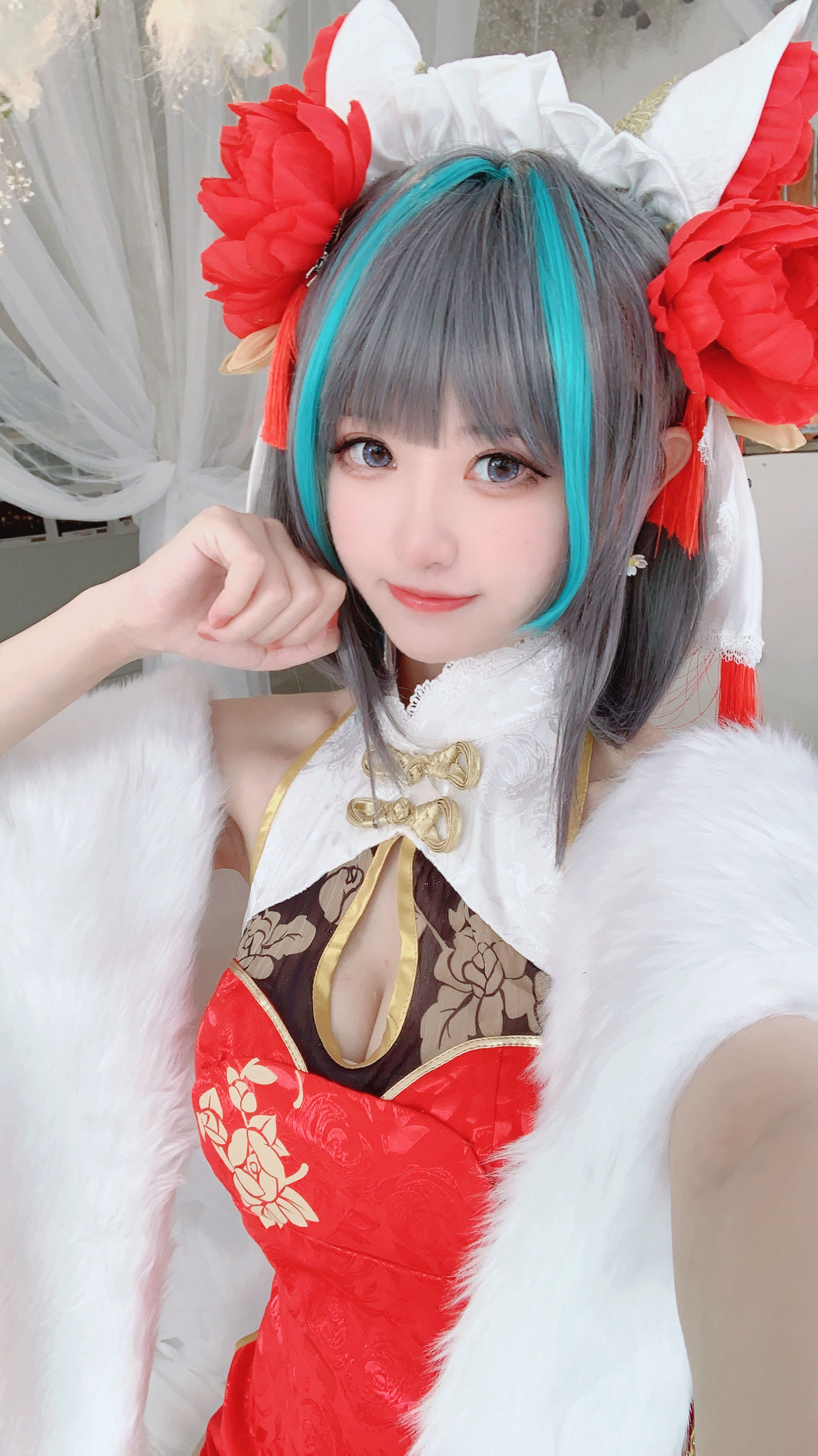 图片[4] - 千阳 - 柴郡旗袍cos [9P] - 机器猫次元 - 机器猫次元