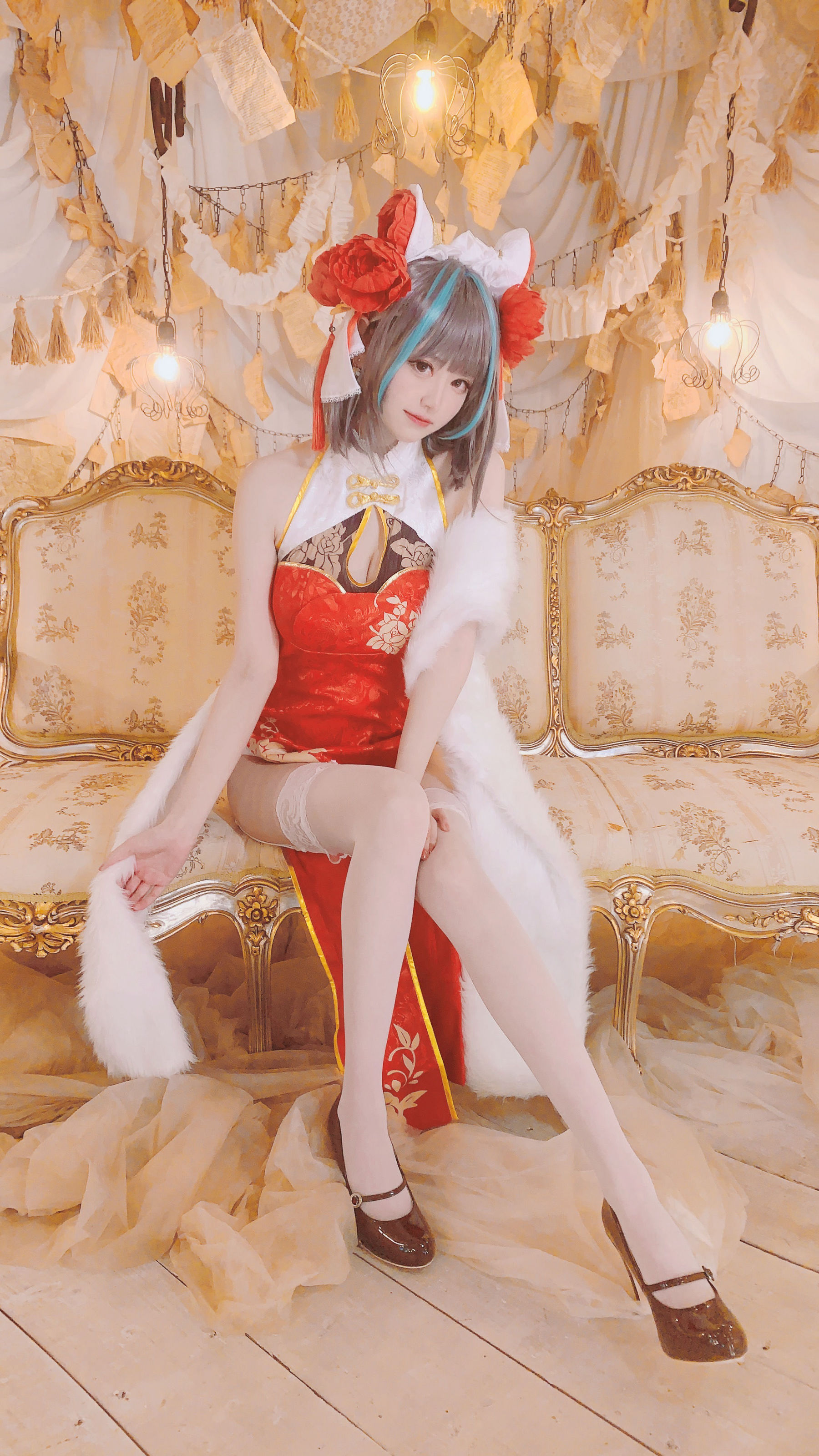图片[2] - 千阳 - 柴郡旗袍cos [9P] - 机器猫次元 - 机器猫次元