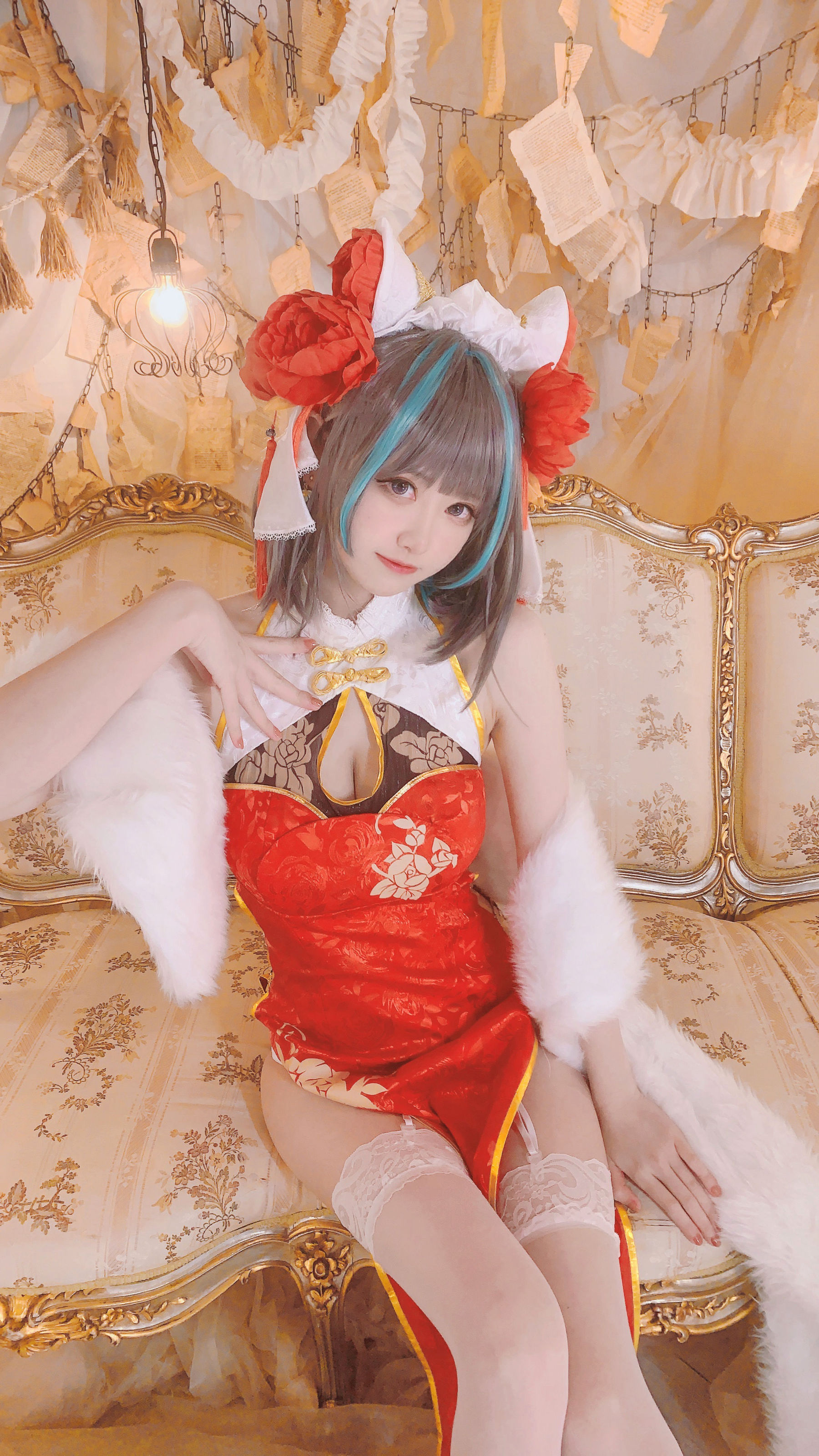 图片[3] - 千阳 - 柴郡旗袍cos [9P] - 机器猫次元 - 机器猫次元