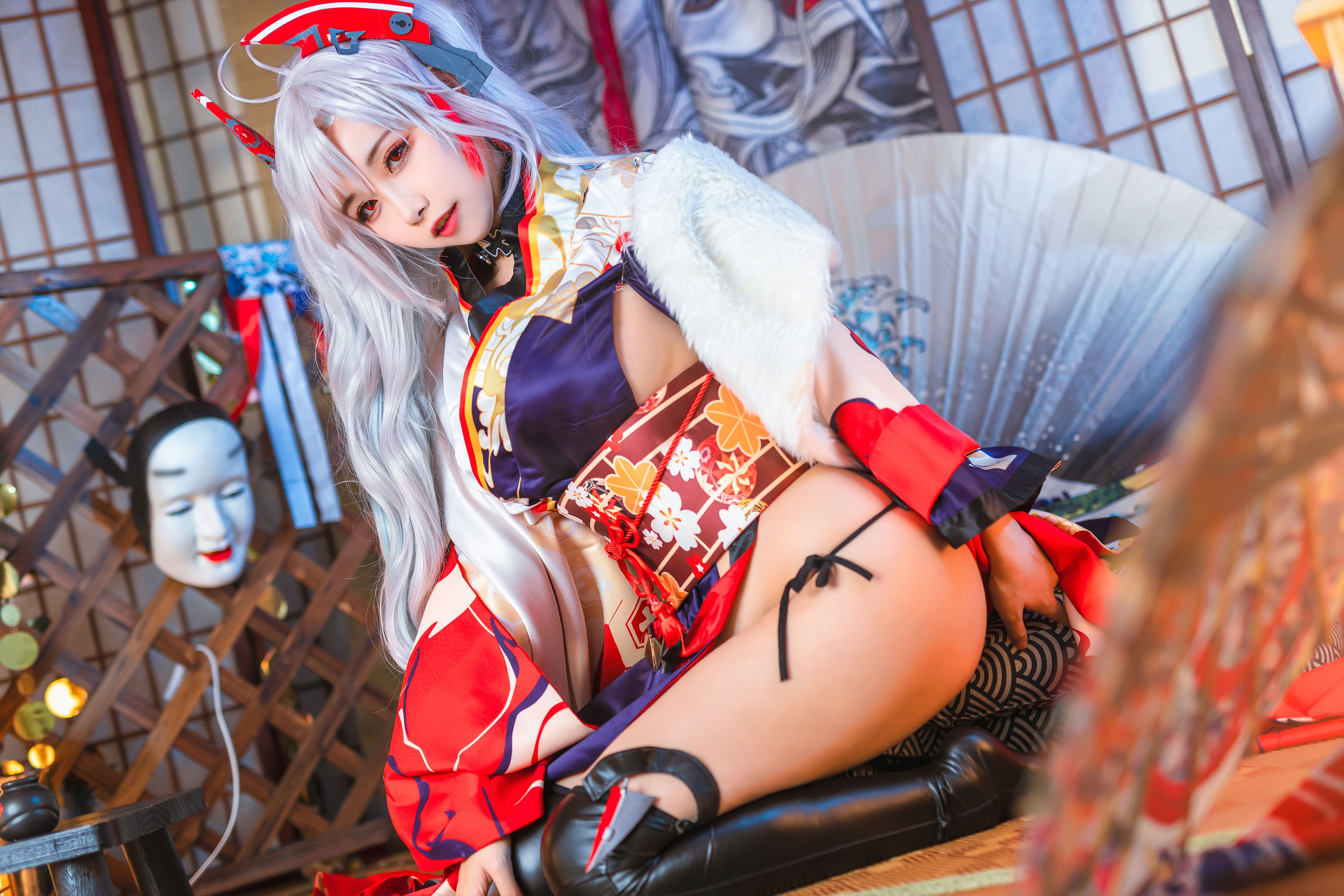 图片[8] - Momoko葵葵 - 欧根之和服 [20P] - 机器猫次元 - 机器猫次元