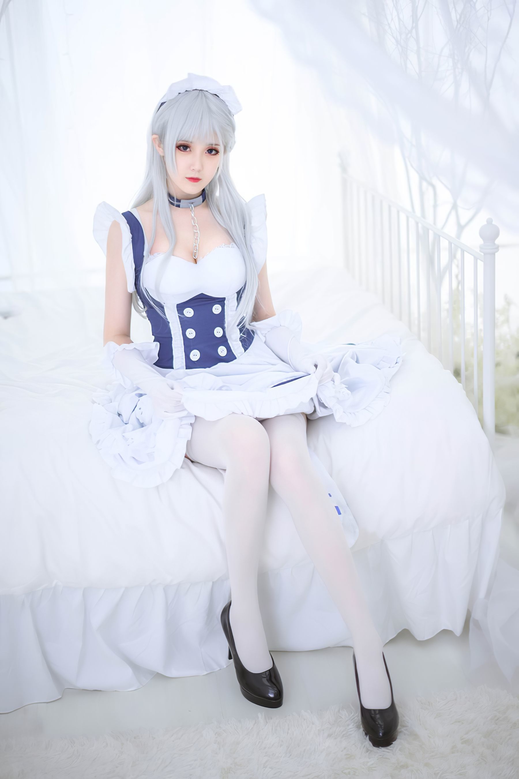 图片[1] - Akisoso秋楚楚 贝尔法斯特女仆 [9P] - 机器猫次元 - 机器猫次元