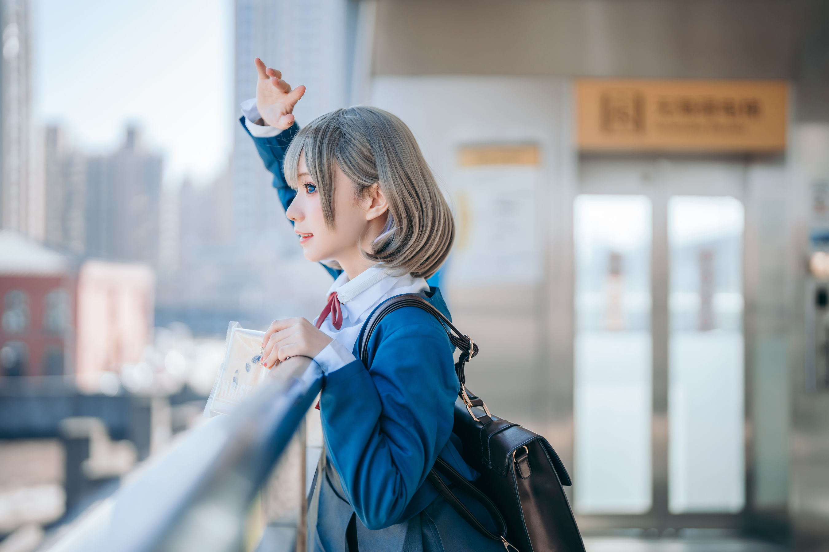 图片[1] - 花柒Hana - 唐可可校服 [15P] - 机器猫次元 - 机器猫次元