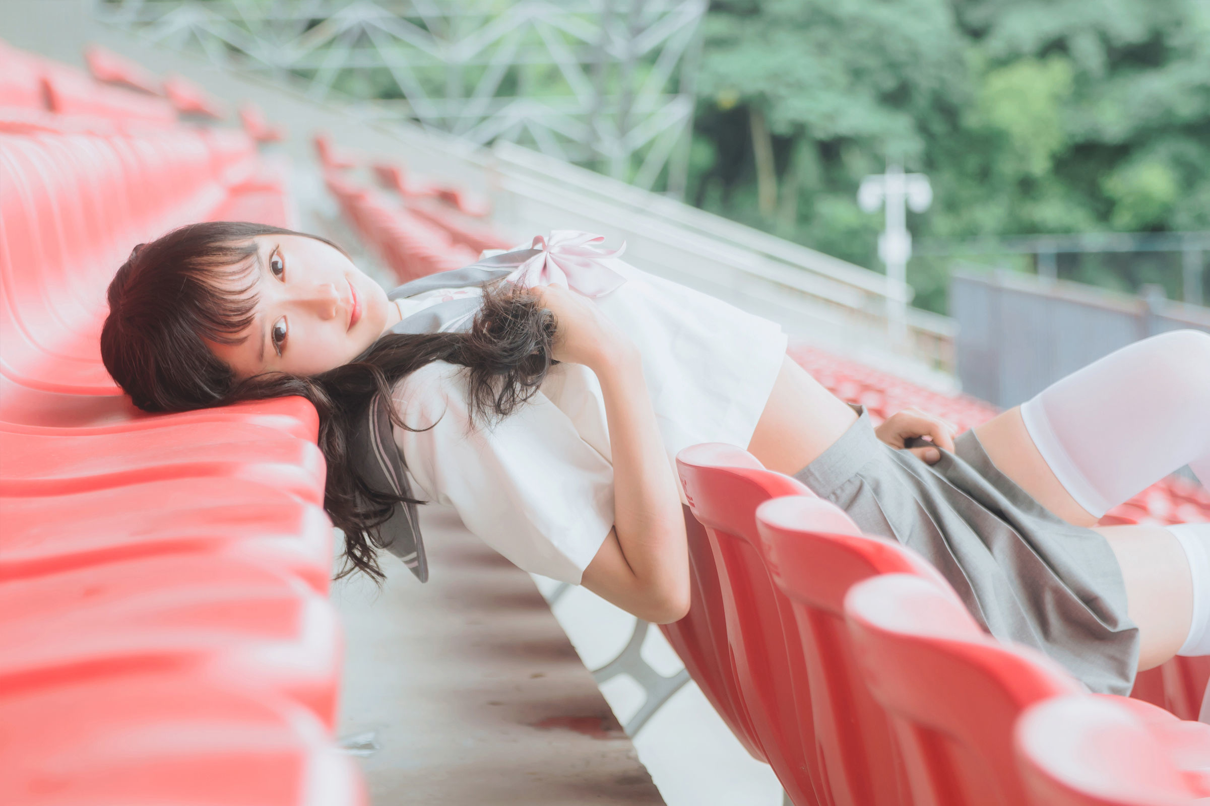 图片[4] - 木绵绵OwO - 灰色JK制服 [38P] - 机器猫次元 - 机器猫次元