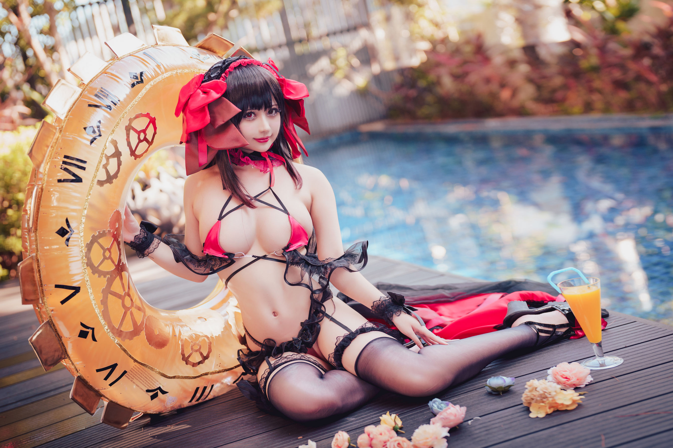 图片[8] - 沖田凜花Rinka - Kurumi Tokisaki Swimsuit [29P] - 机器猫次元 - 机器猫次元