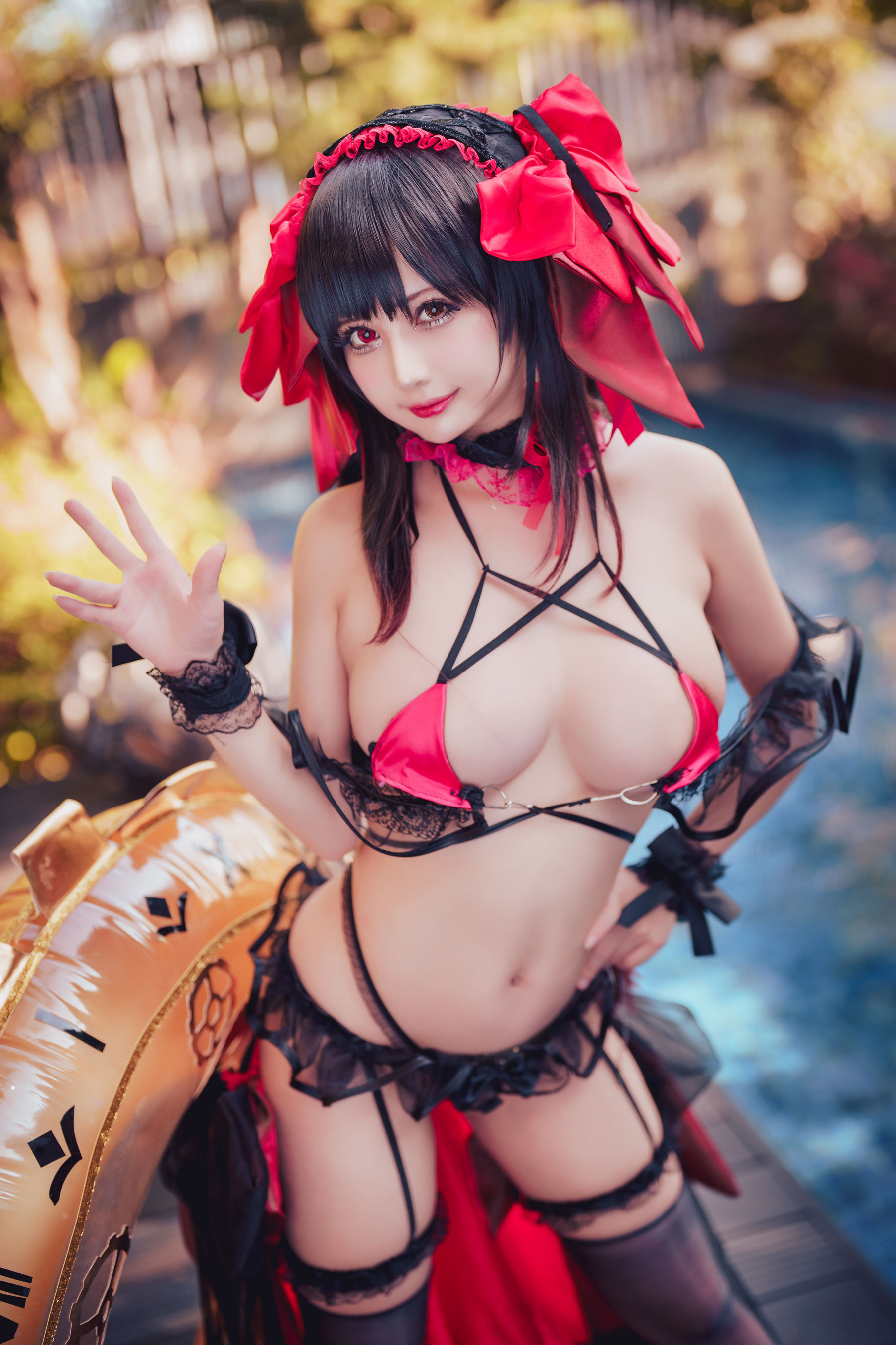 图片[4] - 沖田凜花Rinka - Kurumi Tokisaki Swimsuit [29P] - 机器猫次元 - 机器猫次元