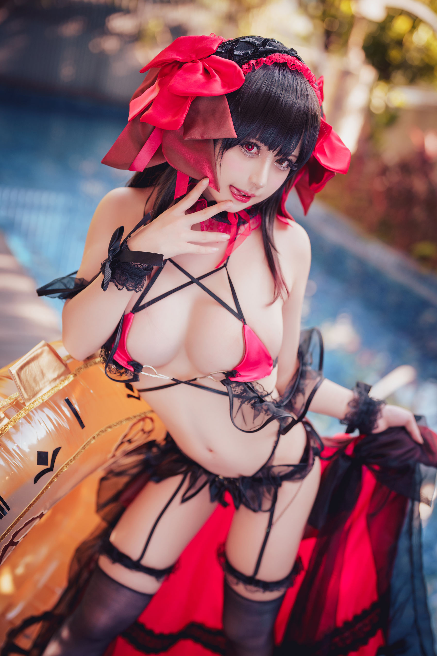 图片[2] - 沖田凜花Rinka - Kurumi Tokisaki Swimsuit [29P] - 机器猫次元 - 机器猫次元