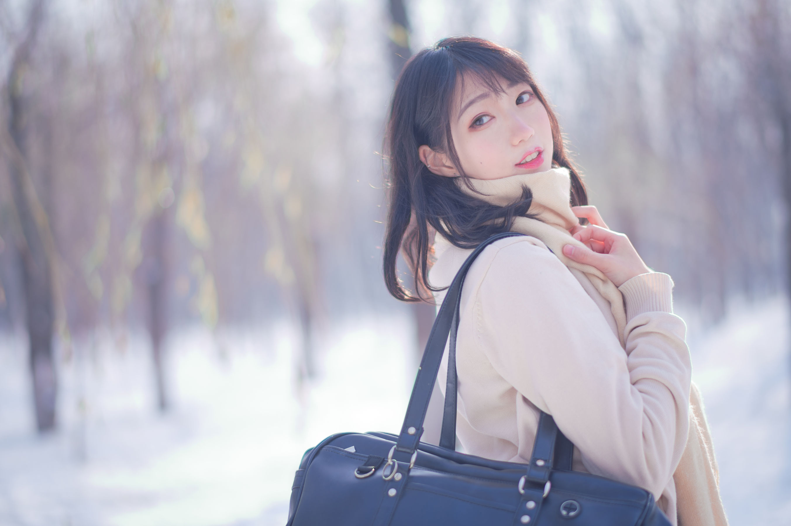 图片[3] - 周叽是可爱兔兔 - 雪景JK [15P] - 机器猫次元 - 机器猫次元
