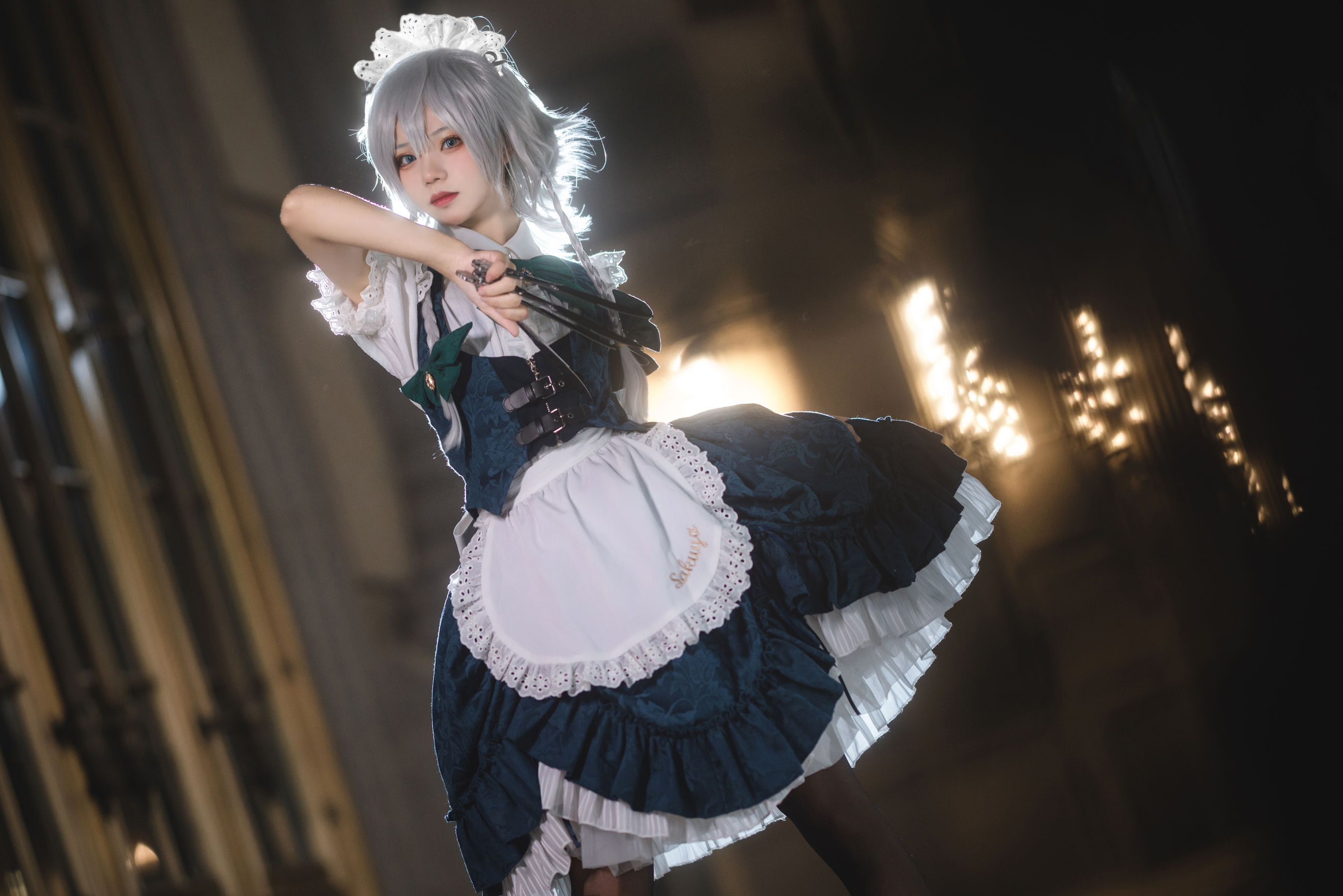 图片[1] - 花柒Hana - 星雨咲夜女仆 [9P] - 机器猫次元 - 机器猫次元