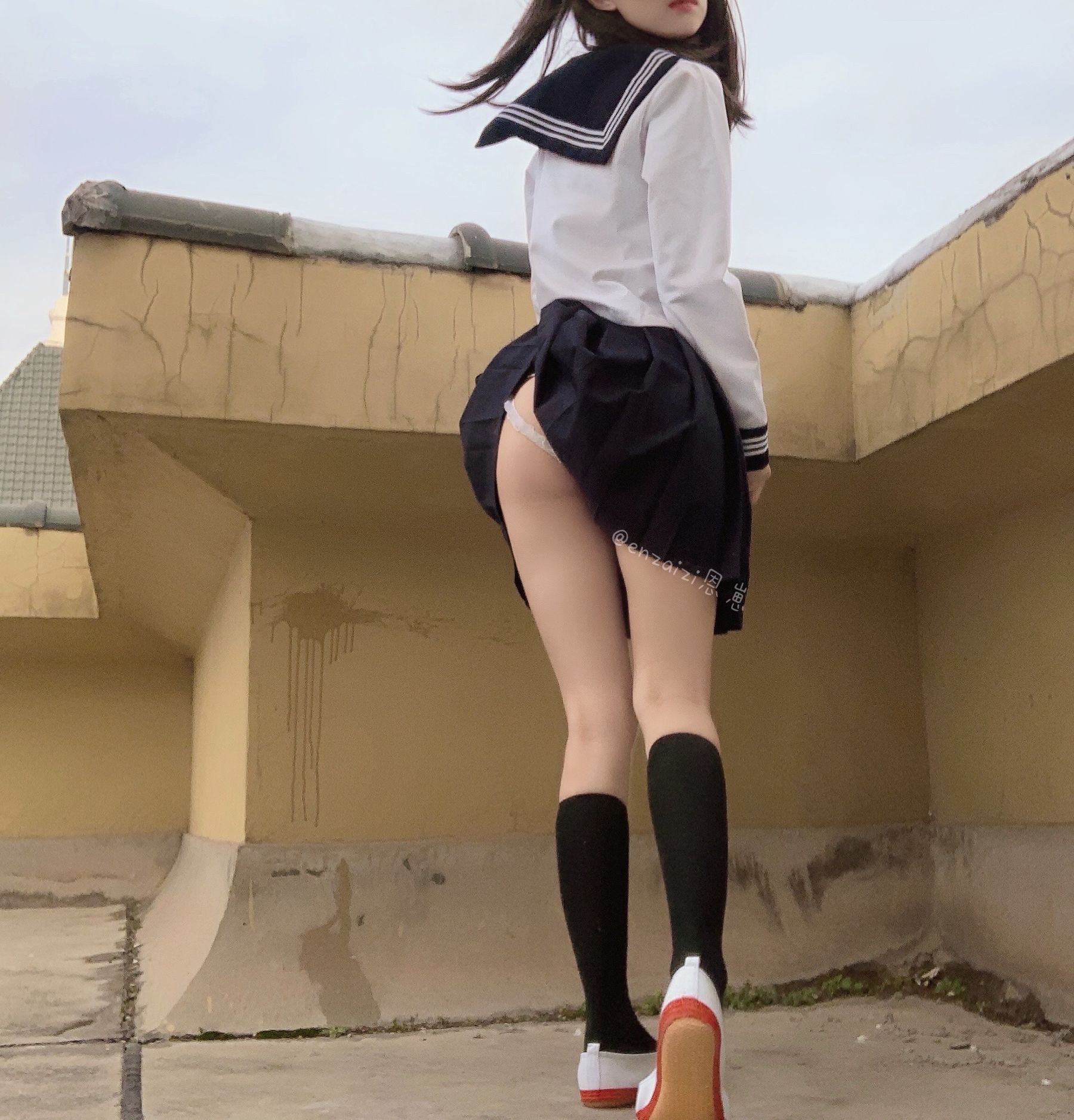 图片[3] - 恩崽 - 天台水手服 [123P] - 机器猫次元 - 机器猫次元