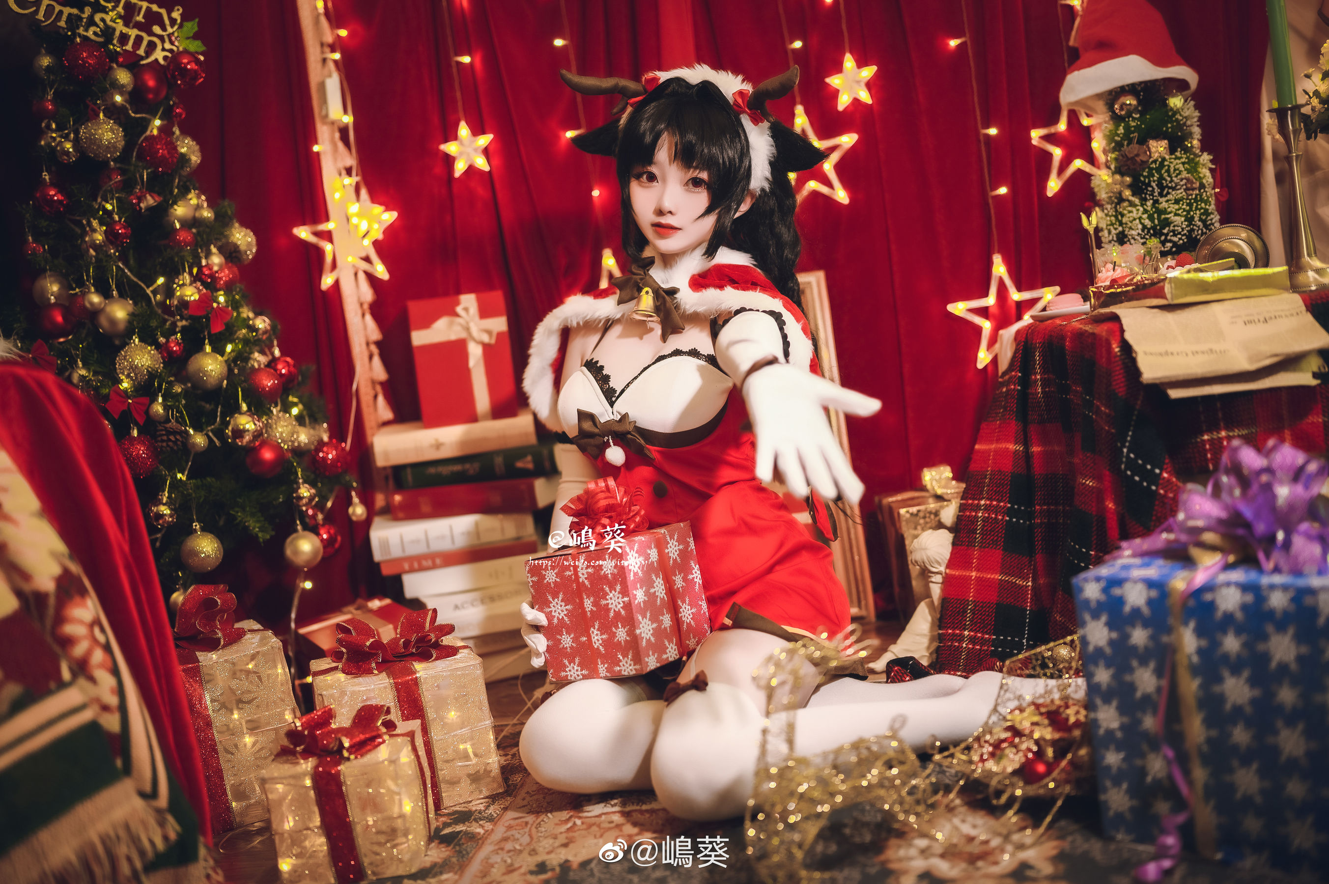 图片[1] - 嶋葵 碧蓝航线 大潮 驯鹿与圣诞礼物 [12P] - 机器猫次元 - 机器猫次元