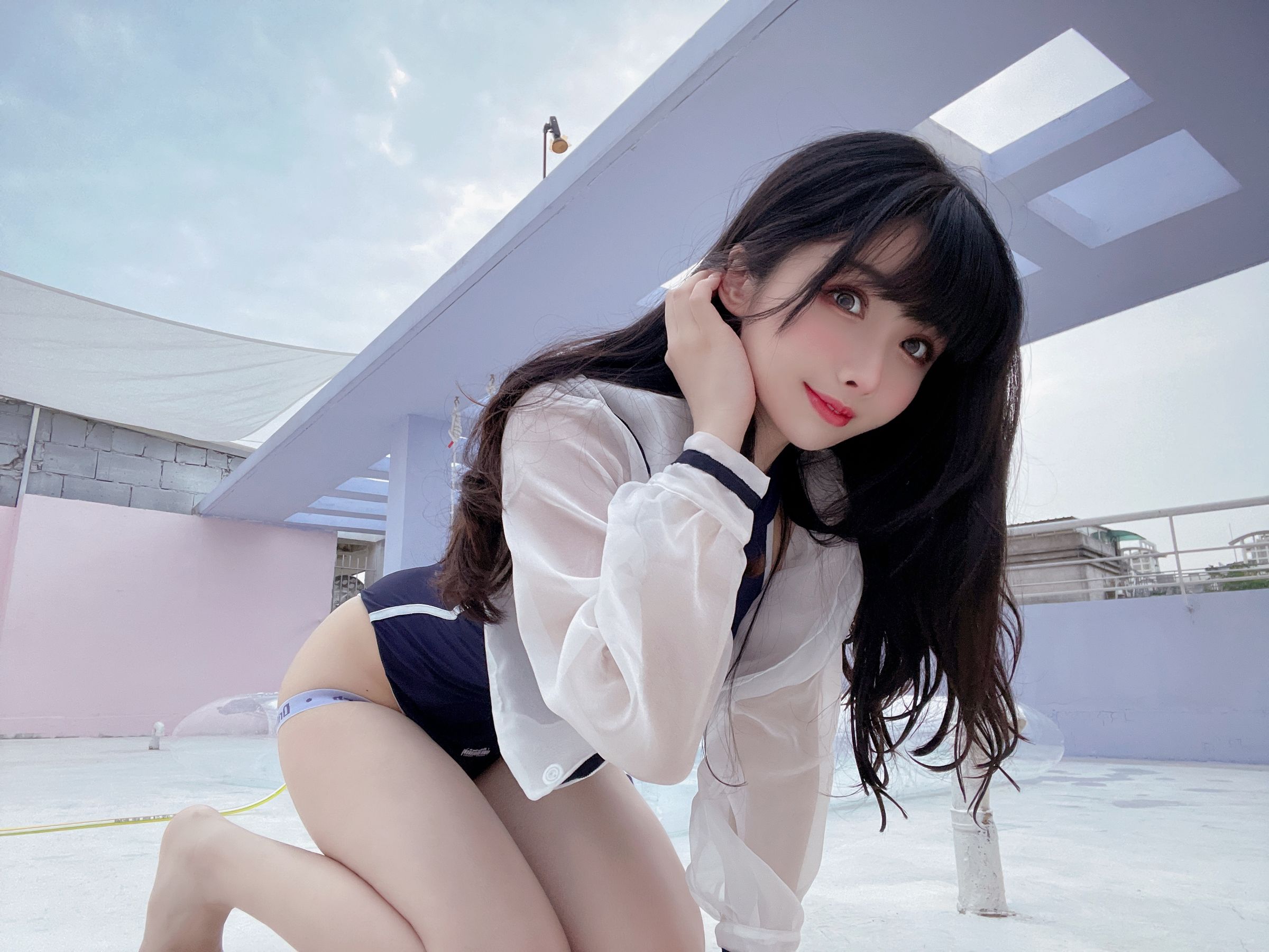 图片[4] - rioko凉凉子 - 天台竞泳 [50P] - 机器猫次元 - 机器猫次元