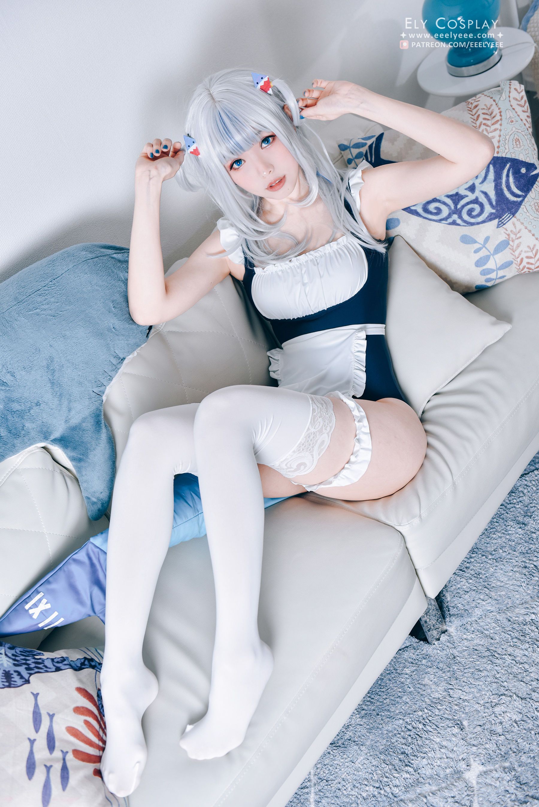 图片[1] - ElyEE子 - Gura Swimsuit [19P] - 机器猫次元 - 机器猫次元