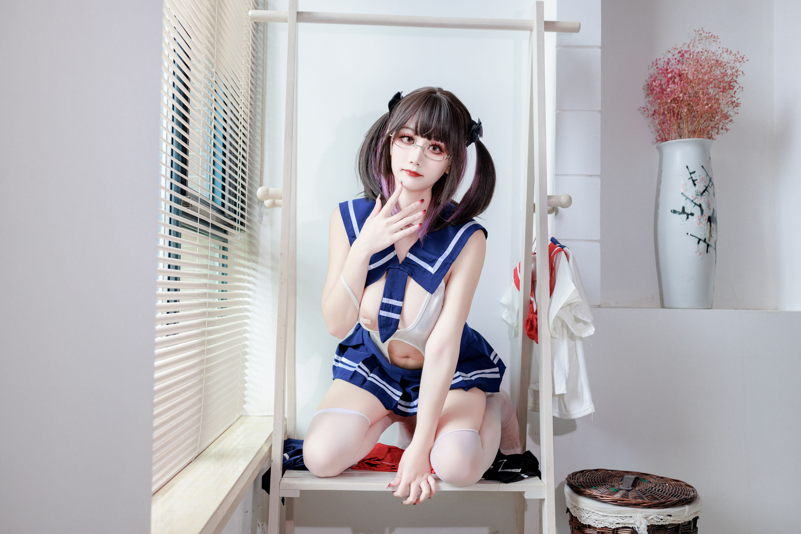 图片[4] - 阿雪雪 - 连体水手服 [19P] - 机器猫次元 - 机器猫次元