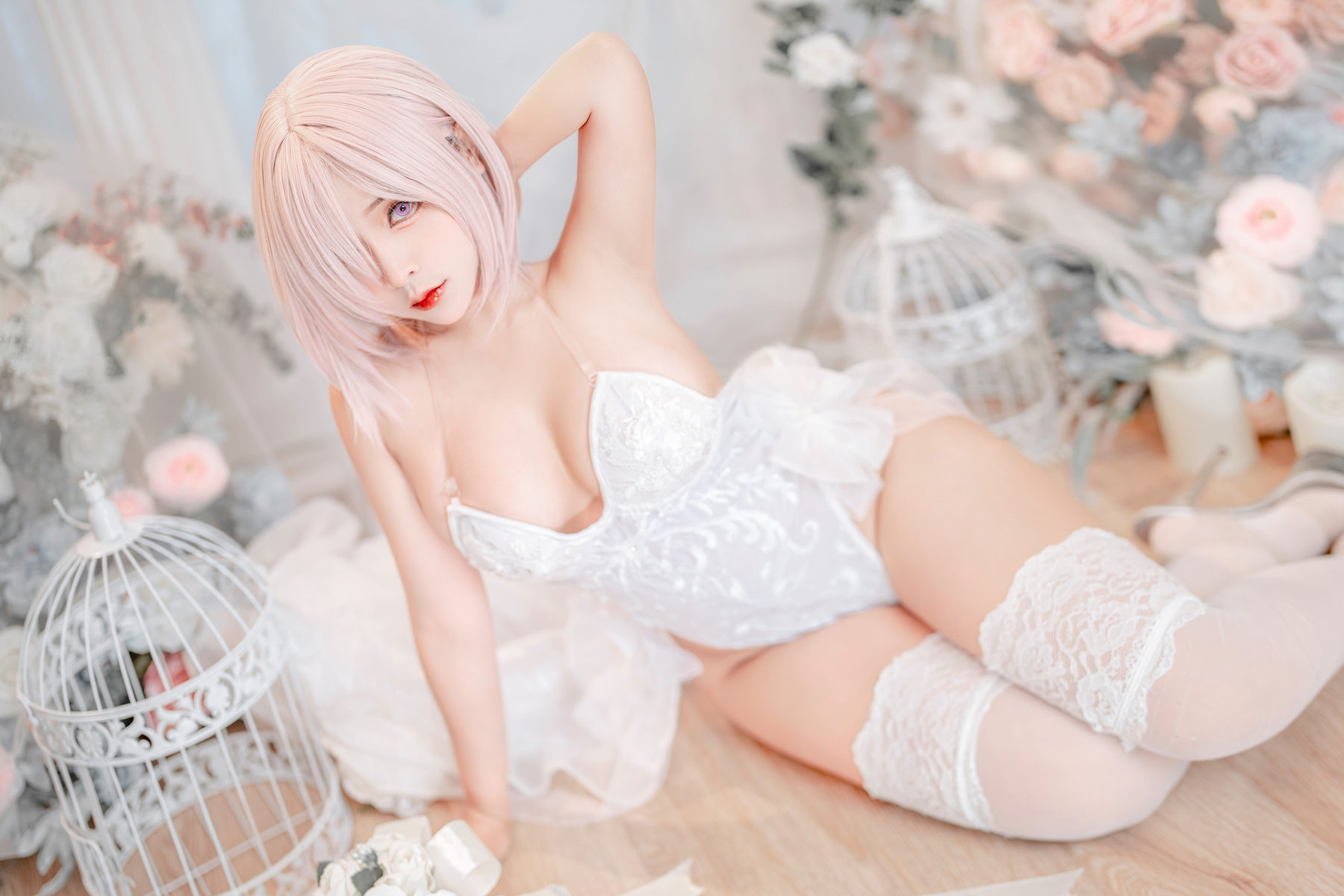 图片[3] - Sayo Momo - Mashu white lingerie body oil [57P] - 机器猫次元 - 机器猫次元