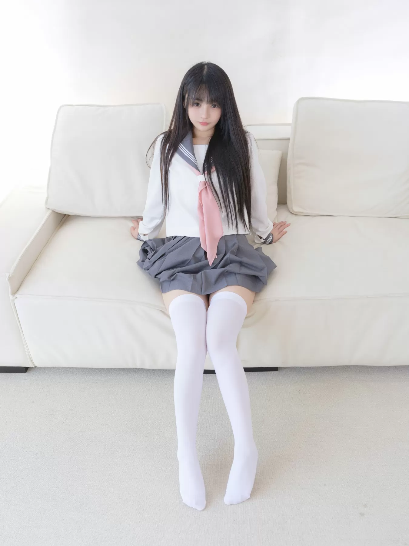 图片[1] - 桜井宁宁 - 双马尾白丝JK [85P] - 机器猫次元 - 机器猫次元