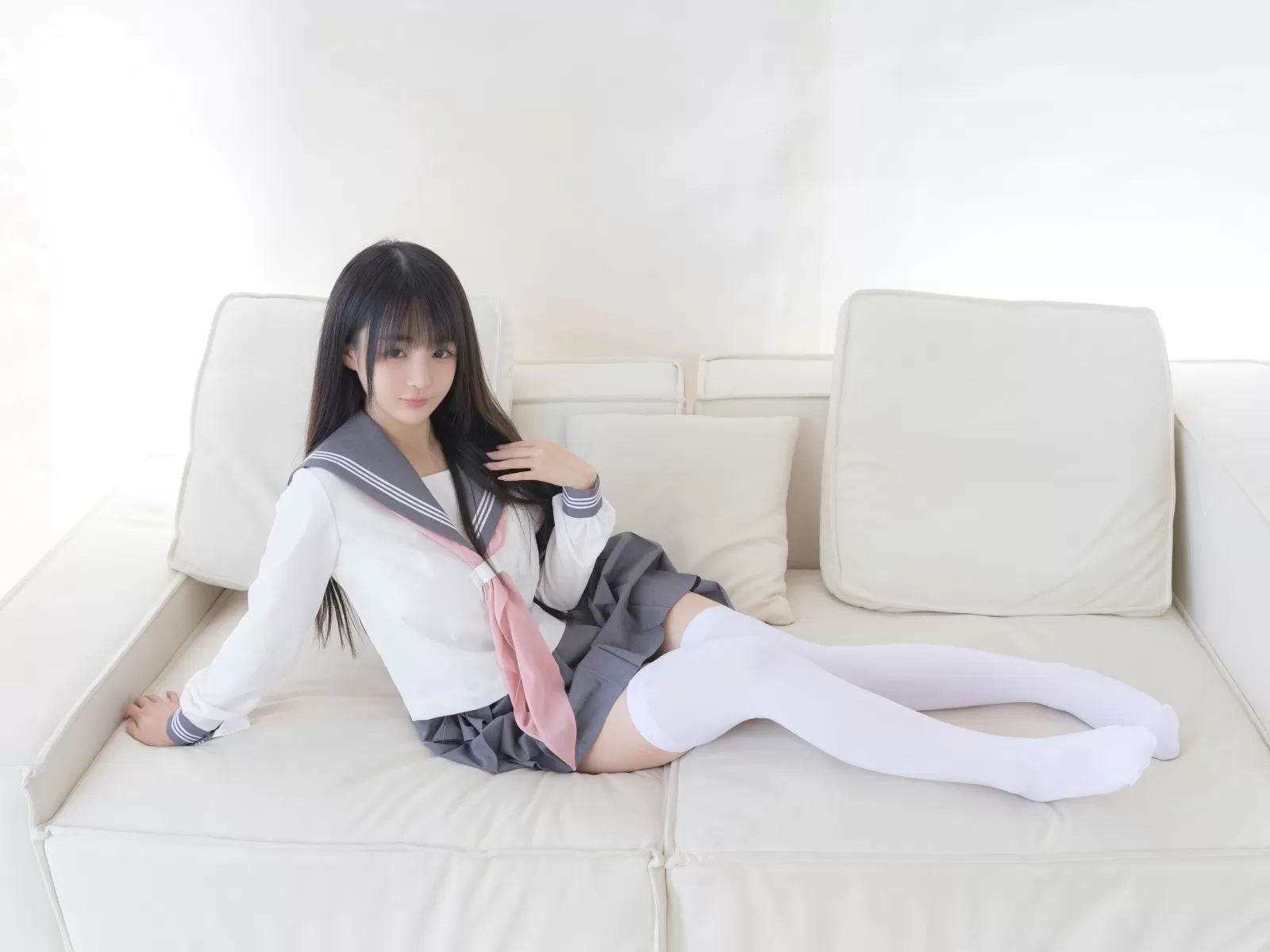 图片[2] - 桜井宁宁 - 双马尾白丝JK [85P] - 机器猫次元 - 机器猫次元