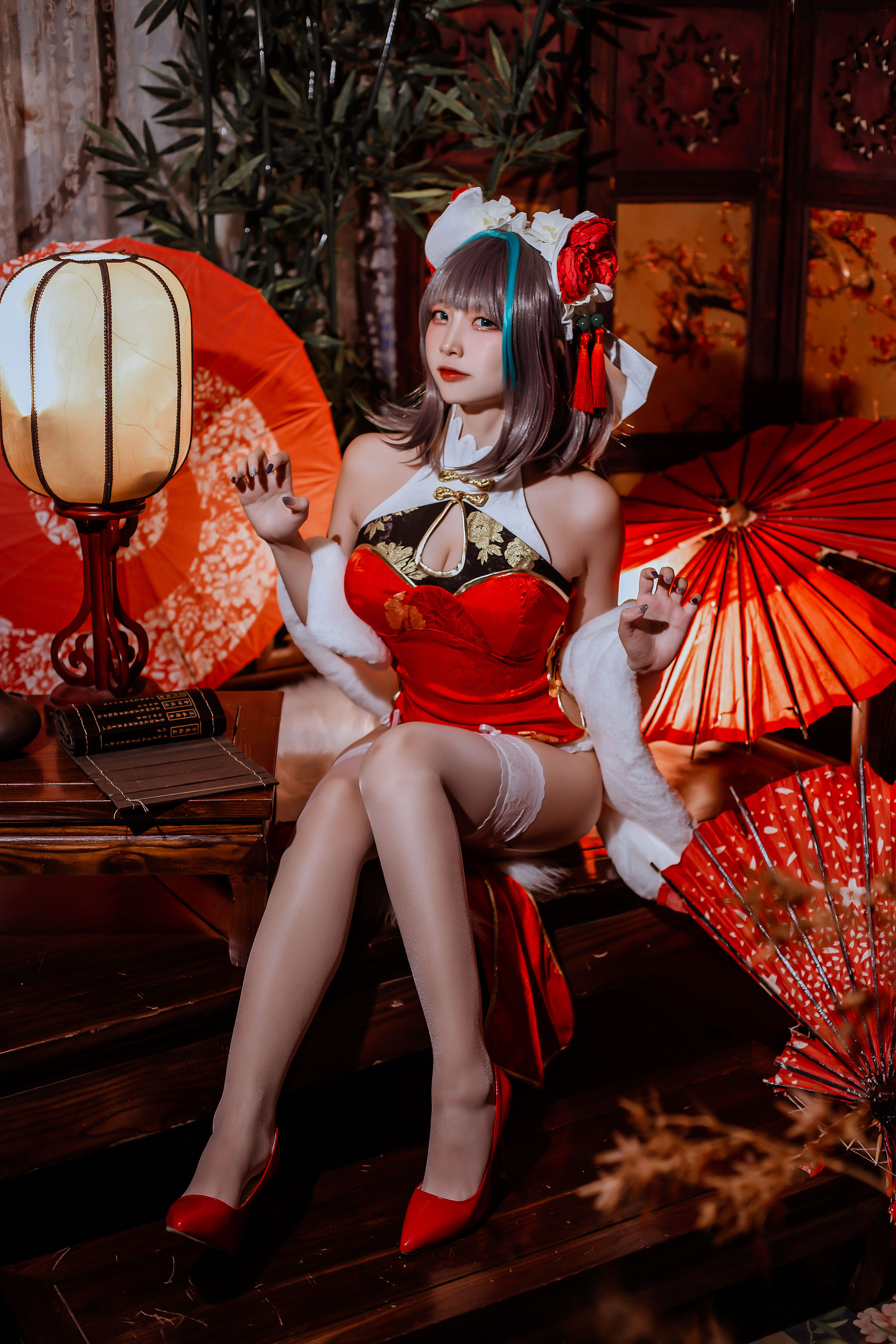 图片[7] - 二佐Nisa - 碧蓝 柴郡旗袍 [32P] - 机器猫次元 - 机器猫次元