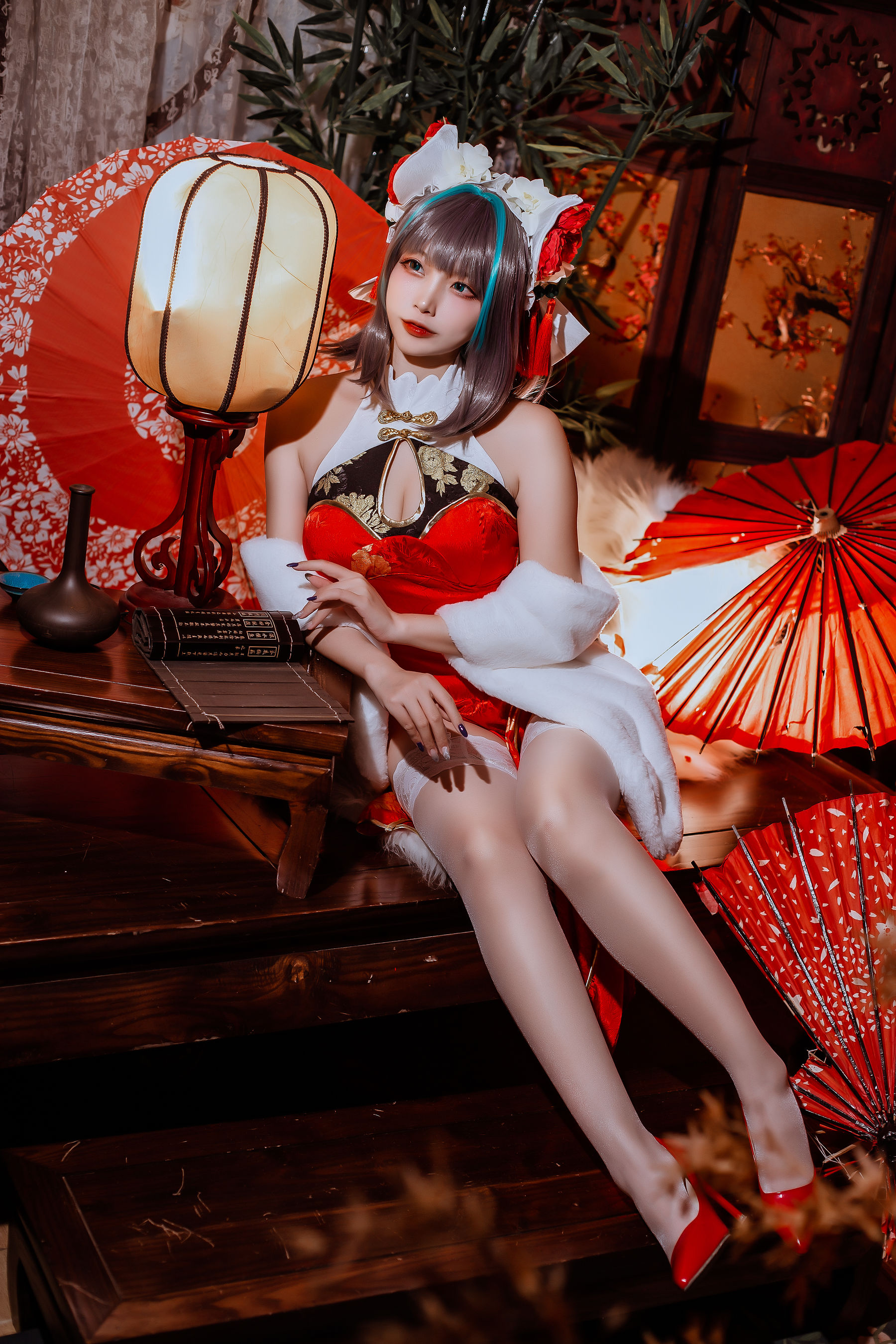 图片[3] - 二佐Nisa - 碧蓝 柴郡旗袍 [32P] - 机器猫次元 - 机器猫次元