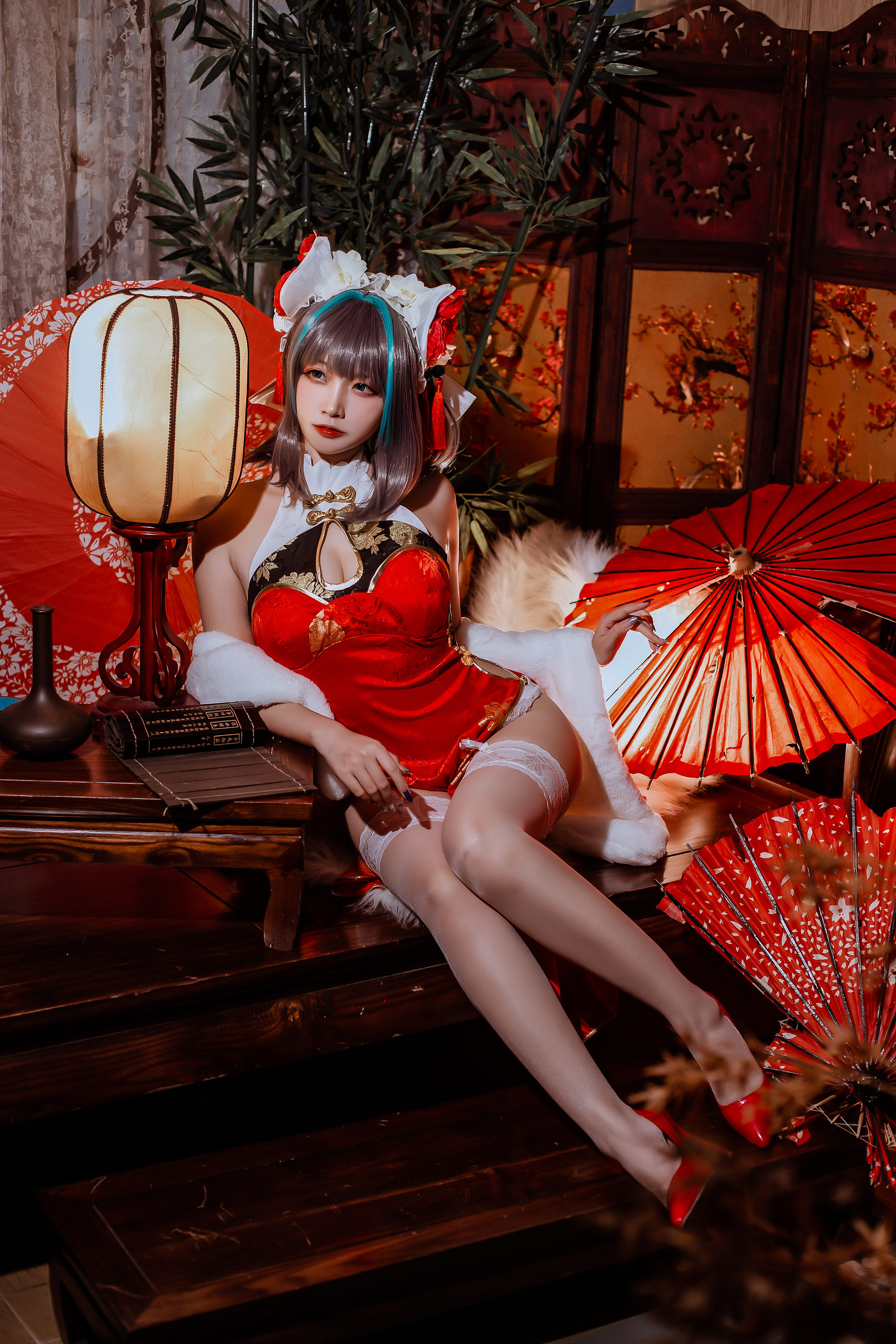 图片[5] - 二佐Nisa - 碧蓝 柴郡旗袍 [32P] - 机器猫次元 - 机器猫次元