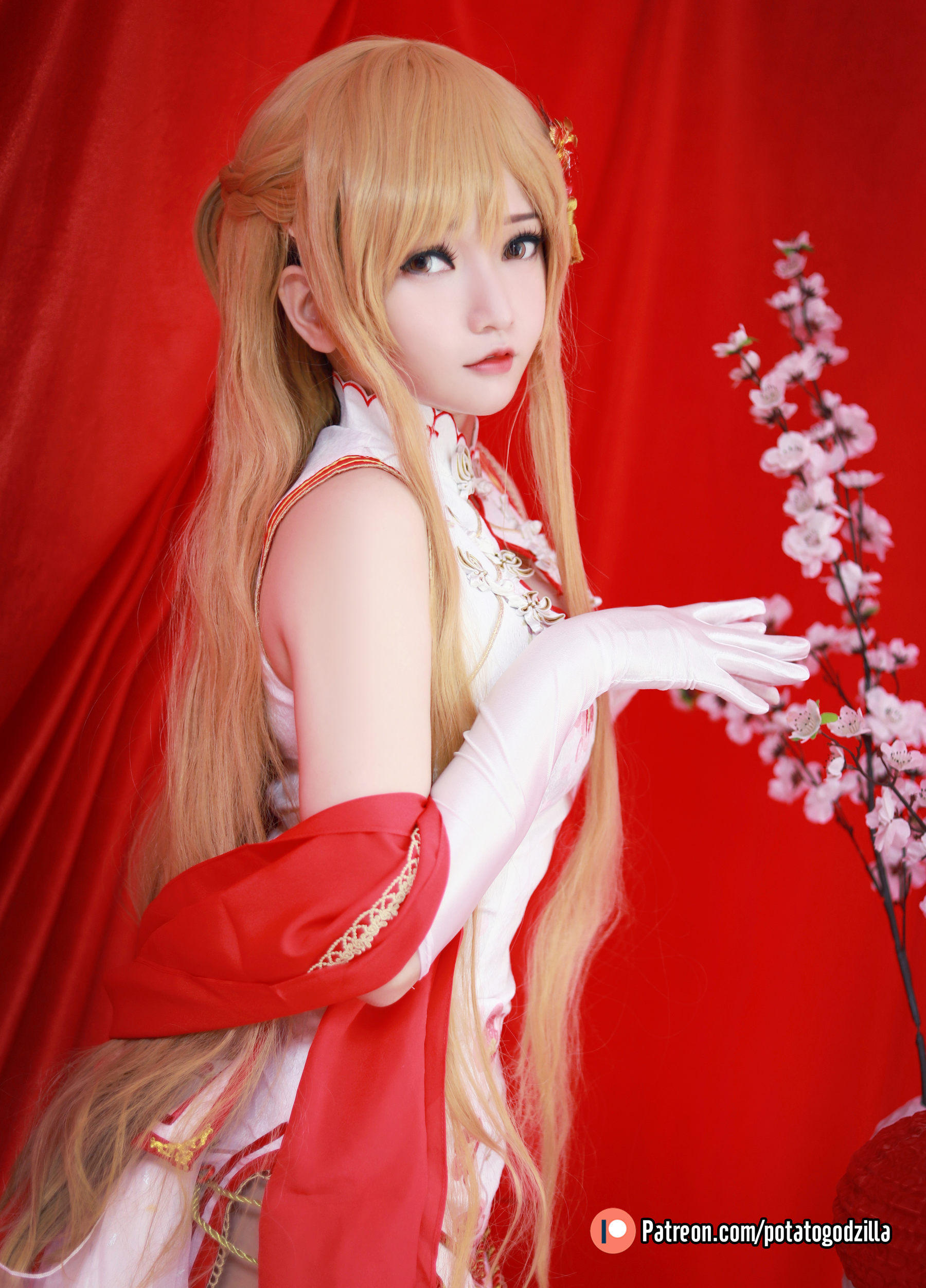 图片[4] - Potato Godzilla - Asuna Yuuki Qipao [53P] - 机器猫次元 - 机器猫次元