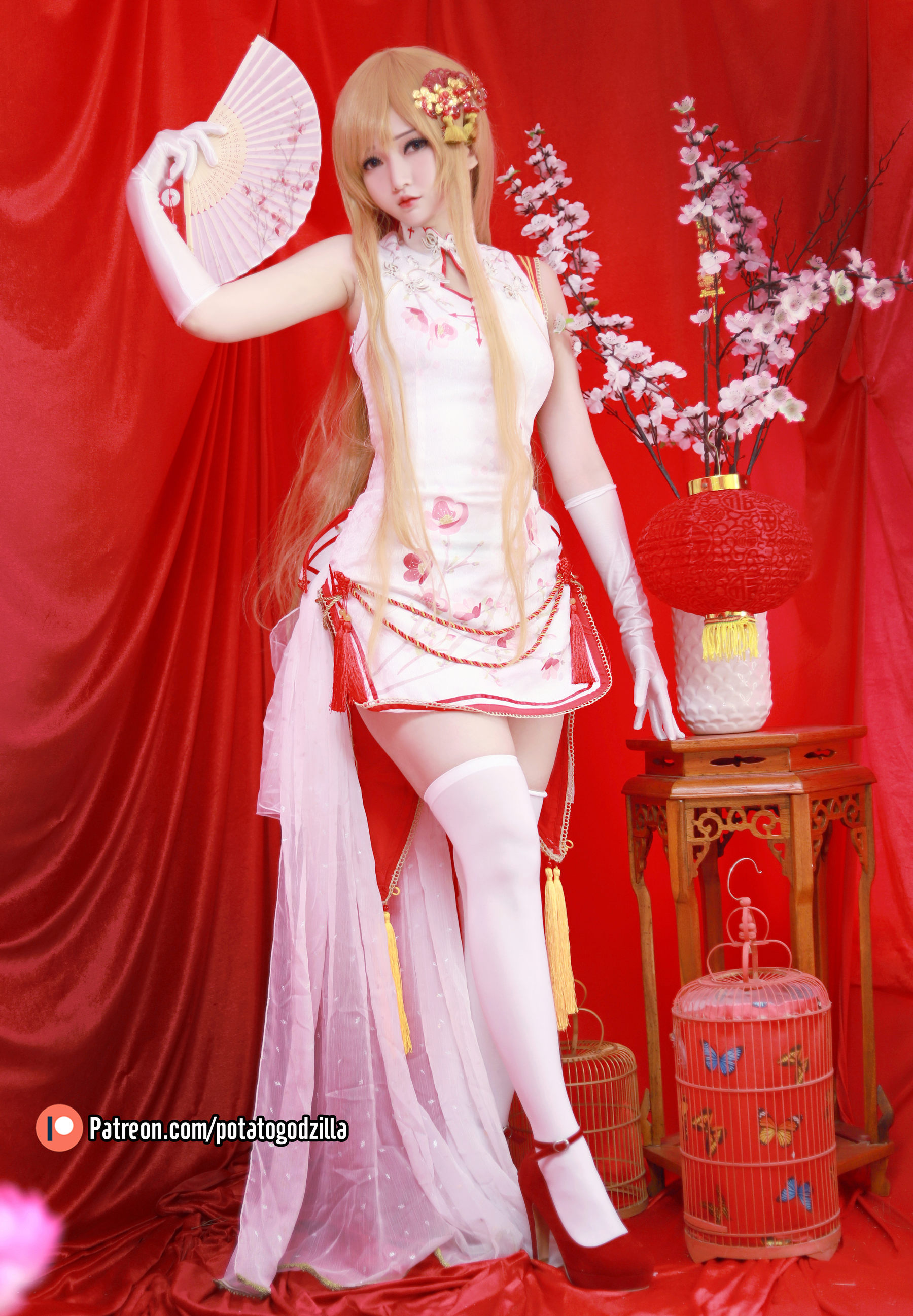 图片[3] - Potato Godzilla - Asuna Yuuki Qipao [53P] - 机器猫次元 - 机器猫次元