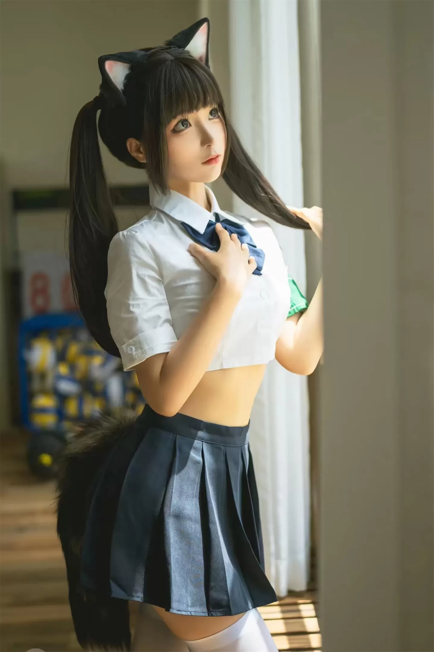 图片[1] - 蠢沫沫 - 学妹是猫娘-居家学妹 [44P] - 机器猫次元 - 机器猫次元